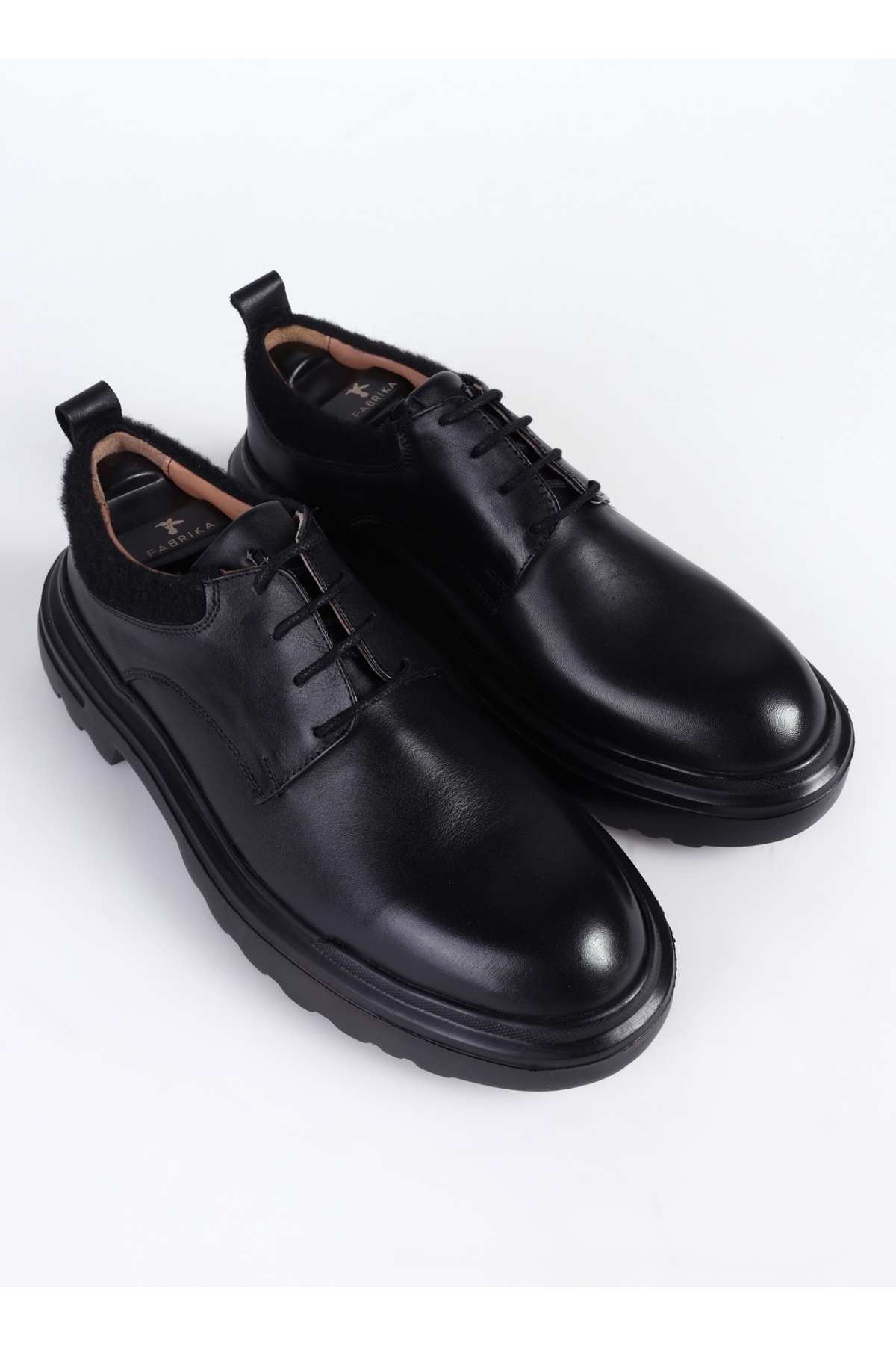 Siyah Erkek Deri Klasik Ayakkabı FLOW-DARBY - Görsel 7
