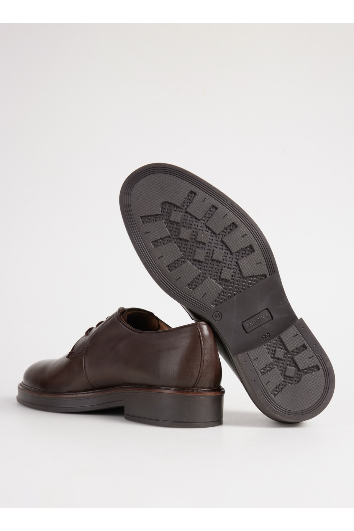 Kahverengi Erkek Deri Klasik Ayakkabı RIOS-ALBAN - Görsel 11