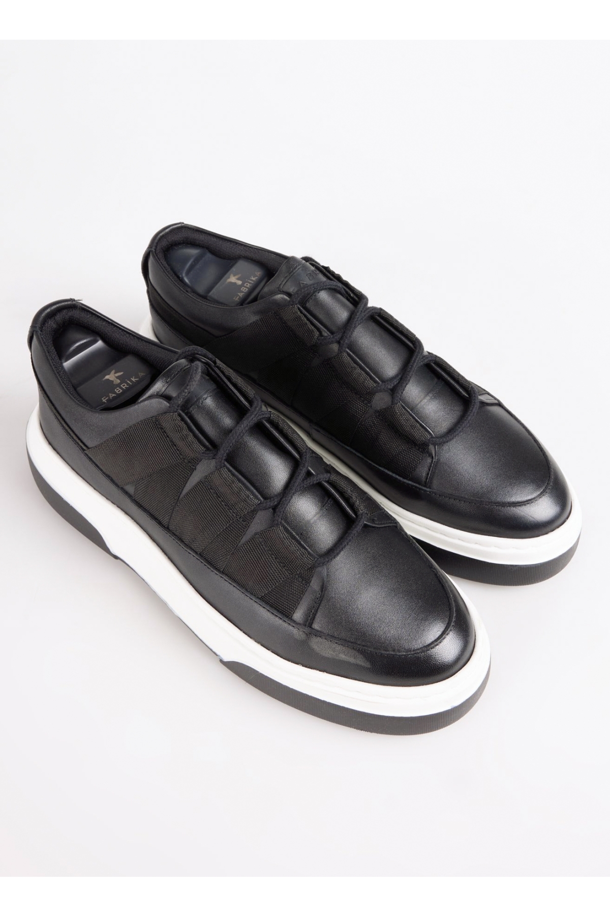 Siyah Erkek Deri Sneaker TONA-DAVEY - Görsel 4