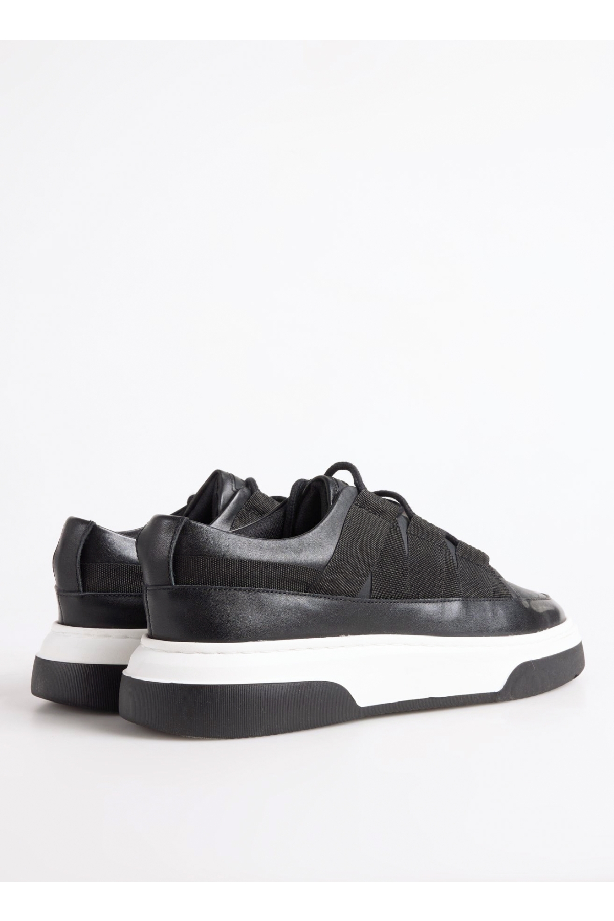 Siyah Erkek Deri Sneaker TONA-DAVEY - Görsel 6