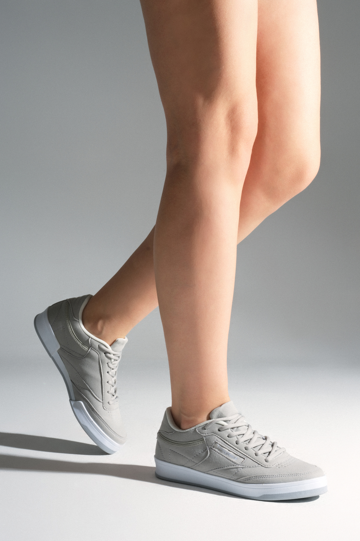 Unisex Füme Süet Rahat Kalıp Poli Taban Bağcıklı Spor Ayakkabı - Görsel 4