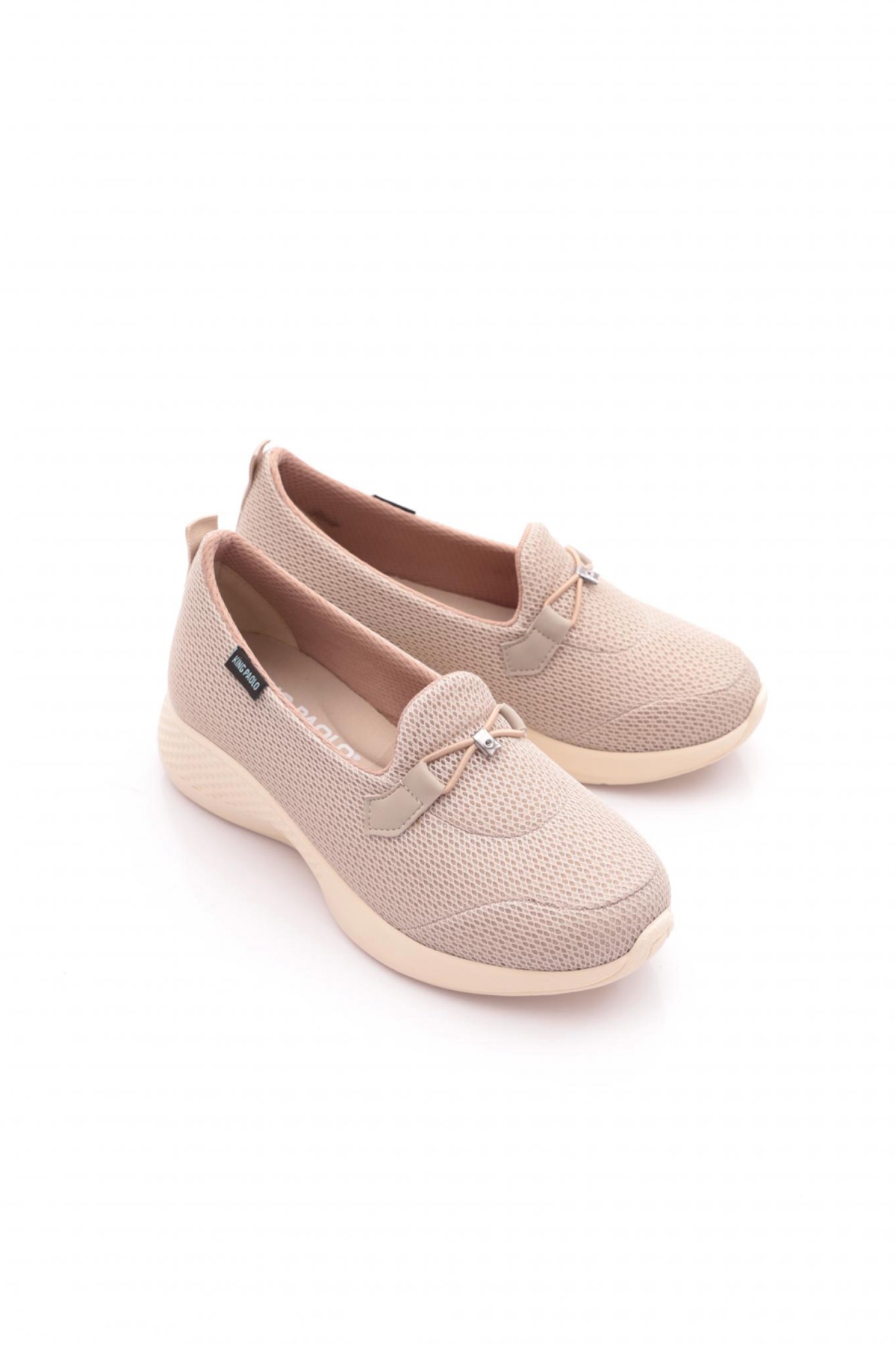 B5034 Kadın Ss Keten Fiyonk Ayakkabı - Görsel 3