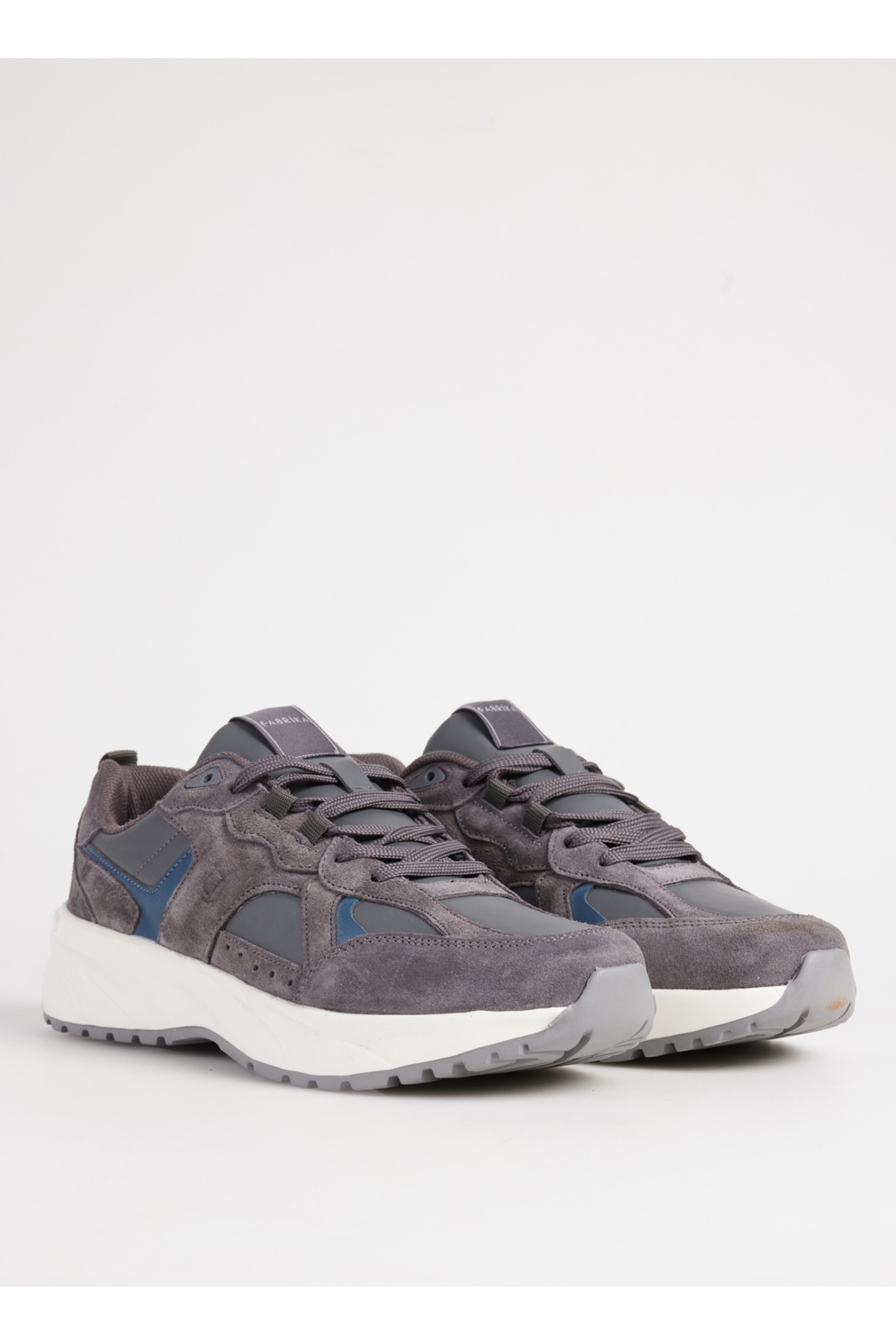 Gri Erkek süet Sneaker PINOS-BEVAN - Görsel 3