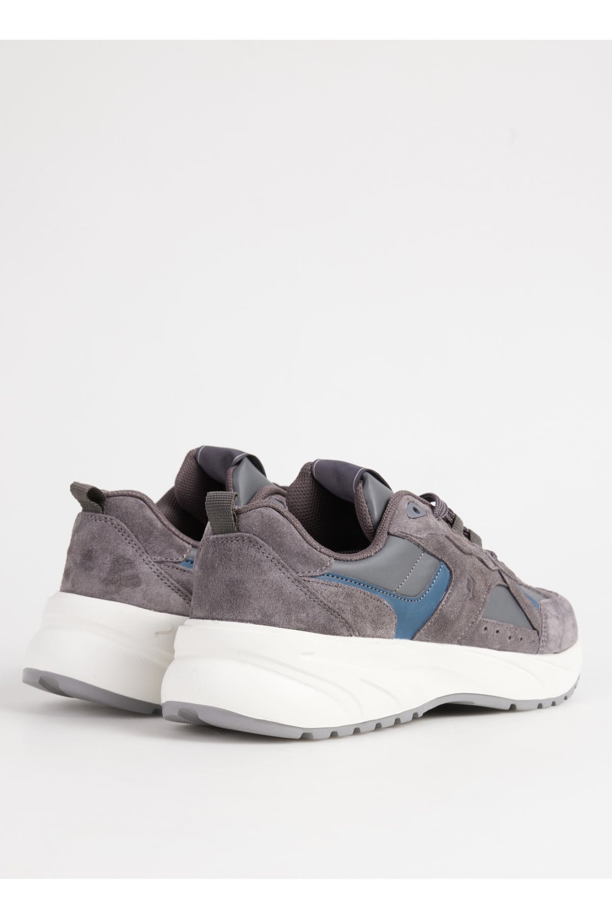 Gri Erkek süet Sneaker PINOS-BEVAN - Görsel 4