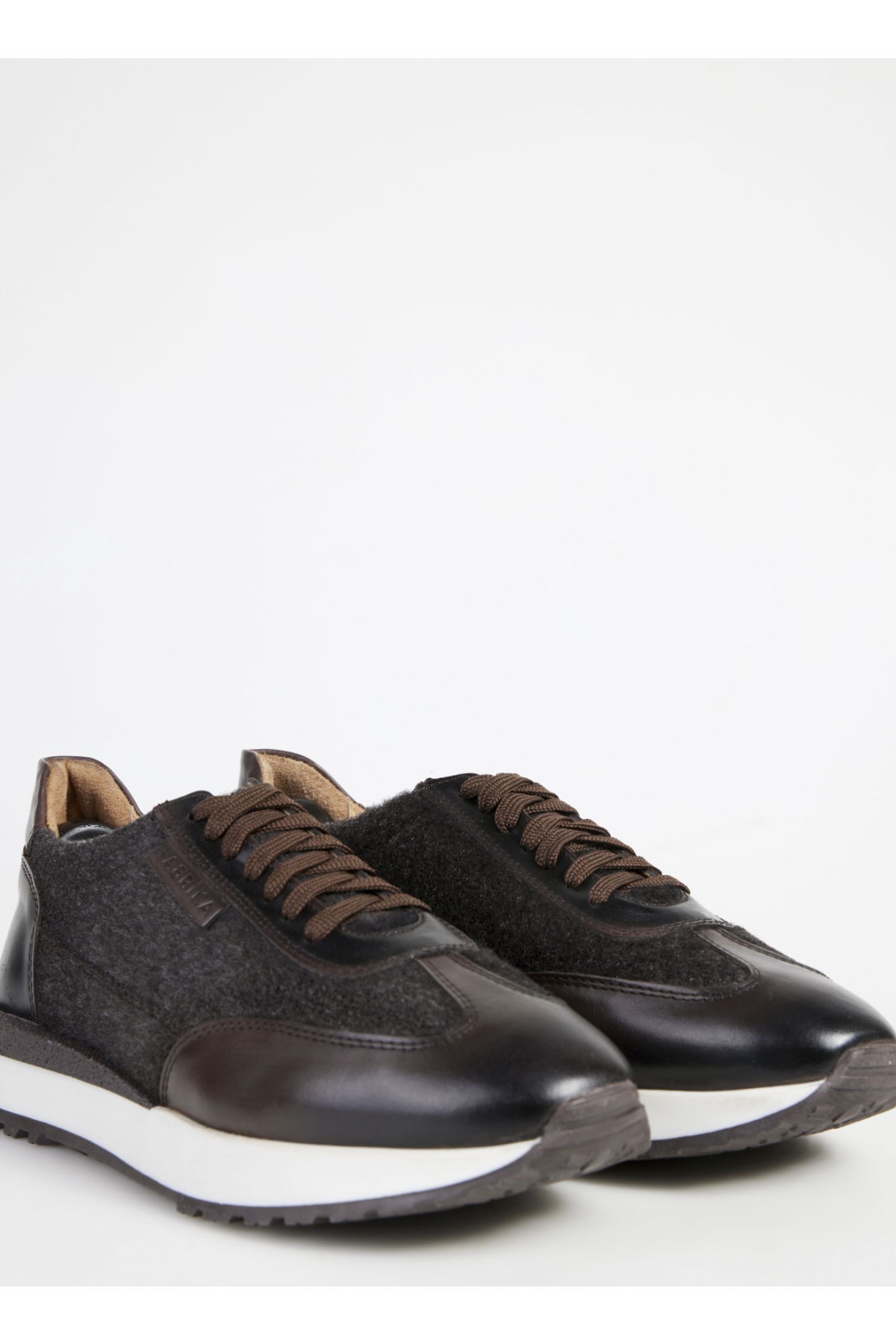 Fabrika Fabrika Kahverengi Erkek Deri - Kumaş Sneaker BENJI-AMYAS Flo'da! Kahverengi - 4. görsel