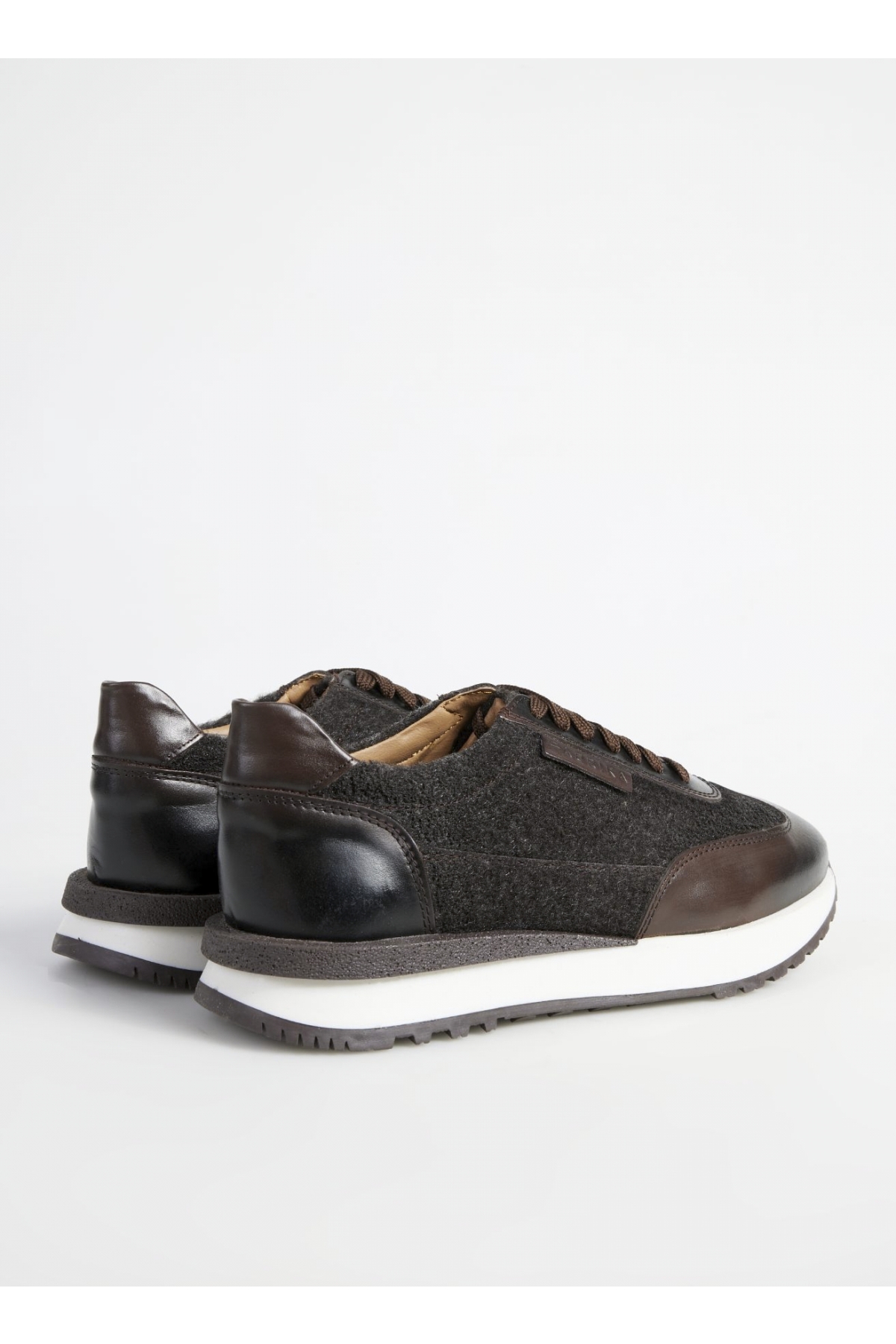 Fabrika Fabrika Kahverengi Erkek Deri - Kumaş Sneaker BENJI-AMYAS Flo'da! Kahverengi - 5. görsel