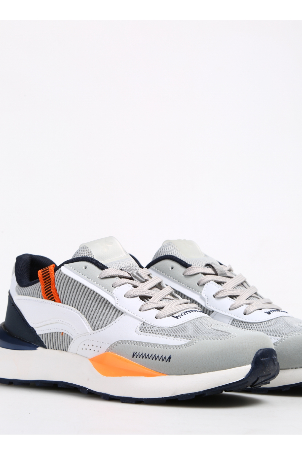 Beyaz-Gri Erkek Sneaker SAO - Görsel 5