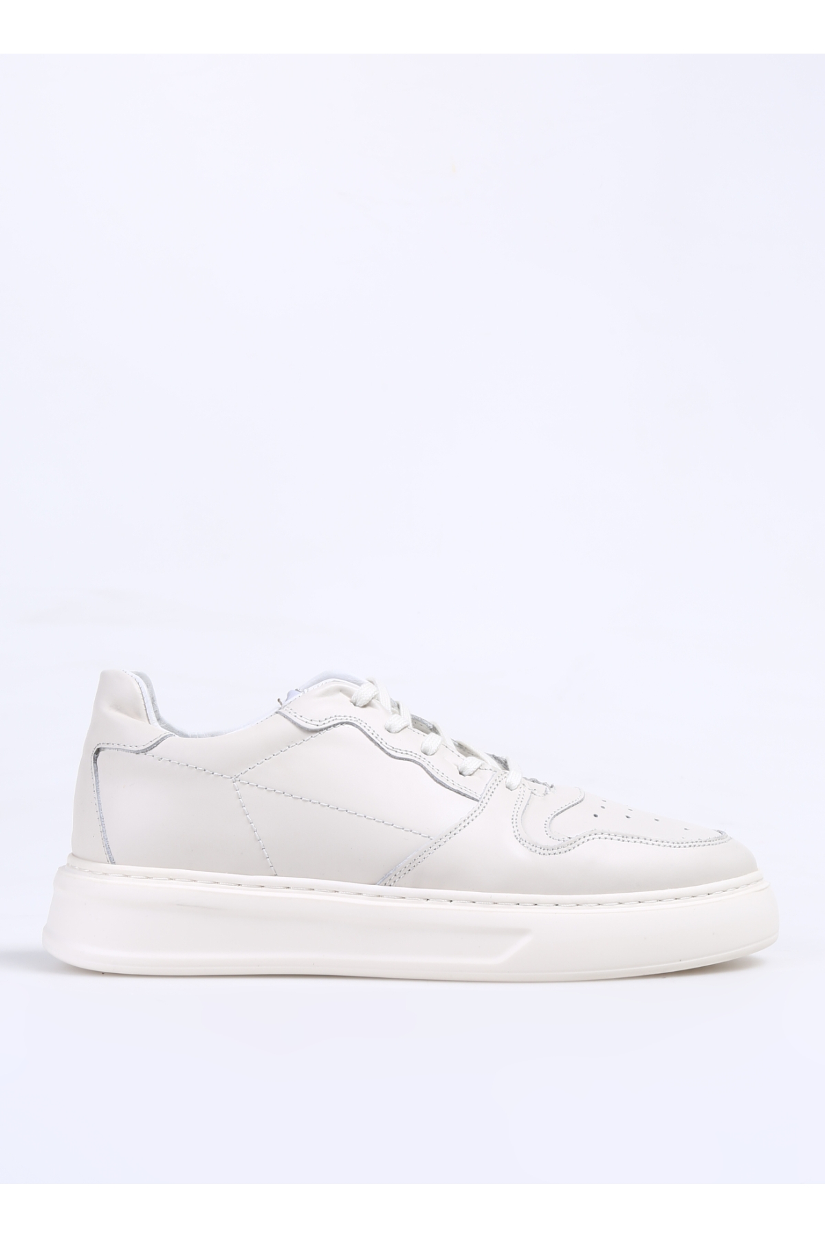 Ekru Erkek Deri Sneaker AELI - Görsel 2