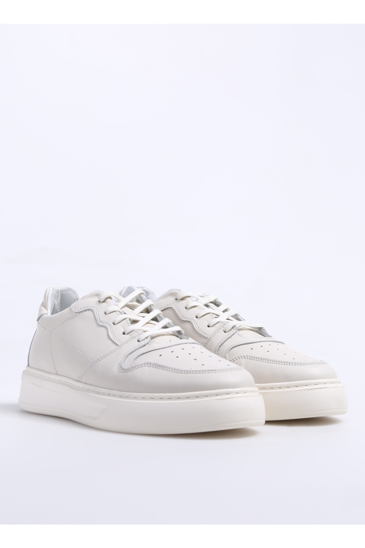 Ekru Erkek Deri Sneaker AELI - Görsel 3