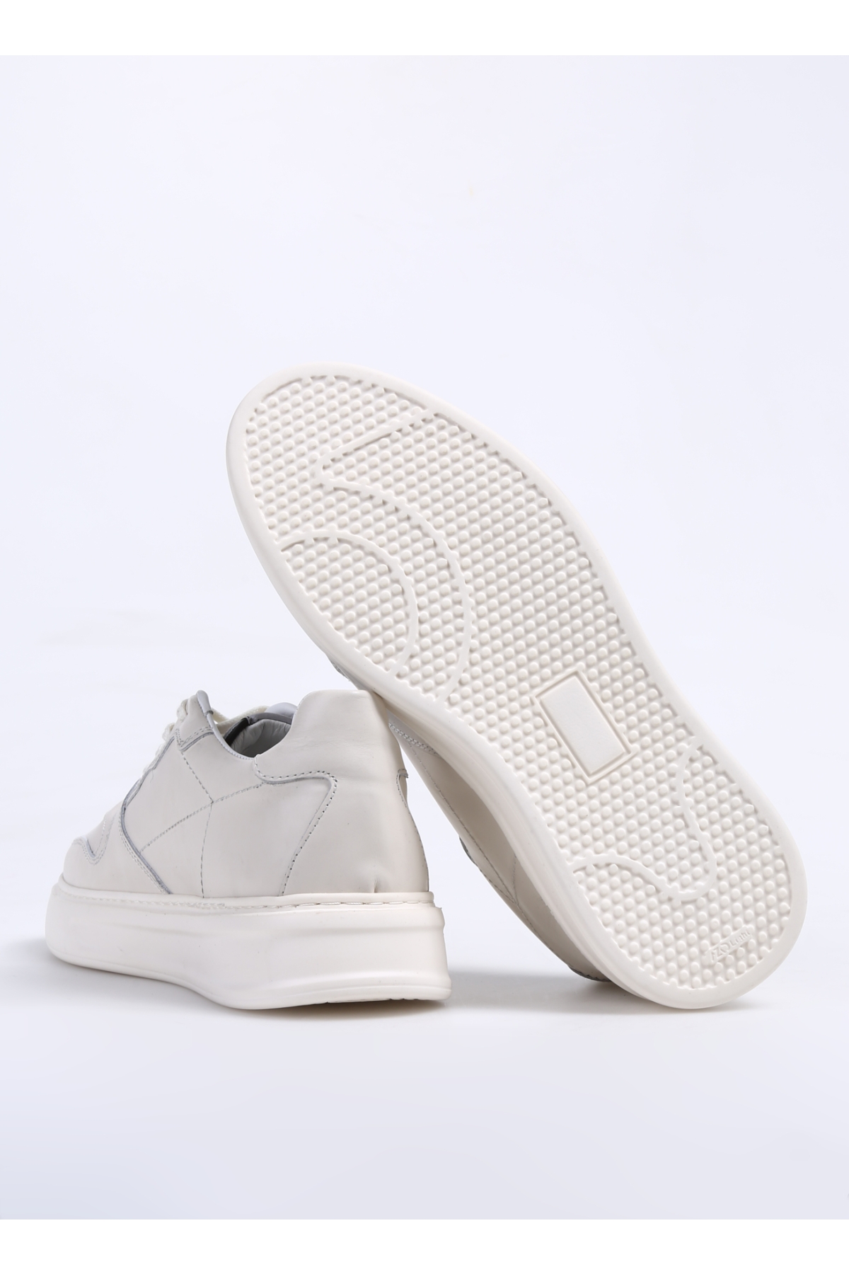 Ekru Erkek Deri Sneaker AELI - Görsel 5