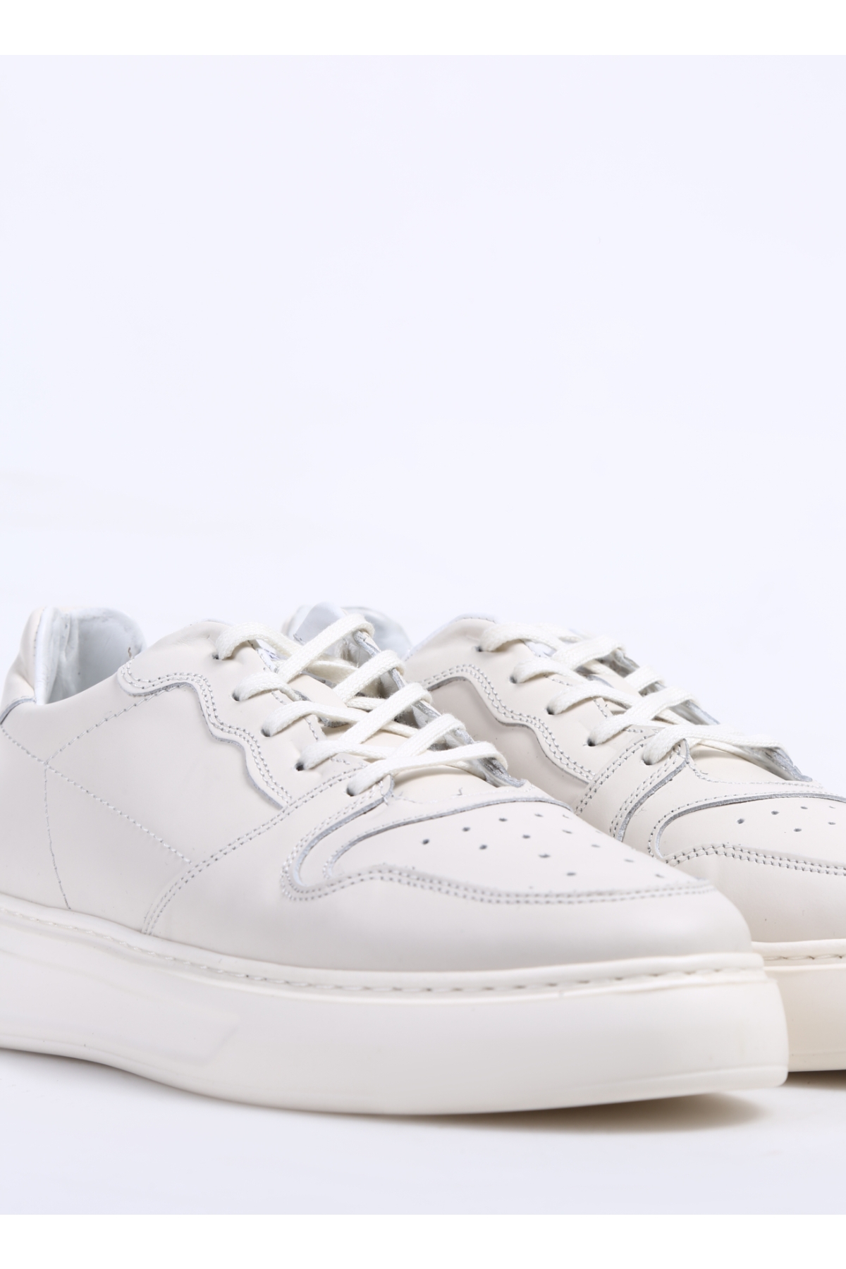 Ekru Erkek Deri Sneaker AELI - Görsel 6