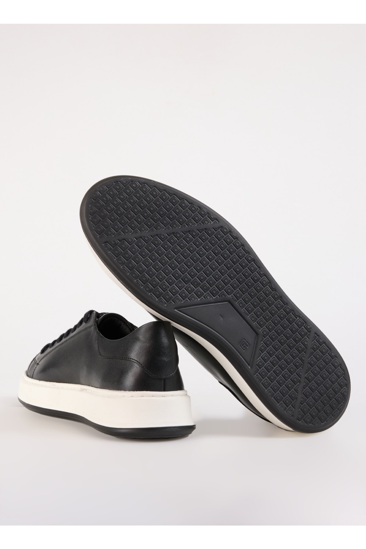 Siyah Erkek Deri Sneaker JAROD - Görsel 12