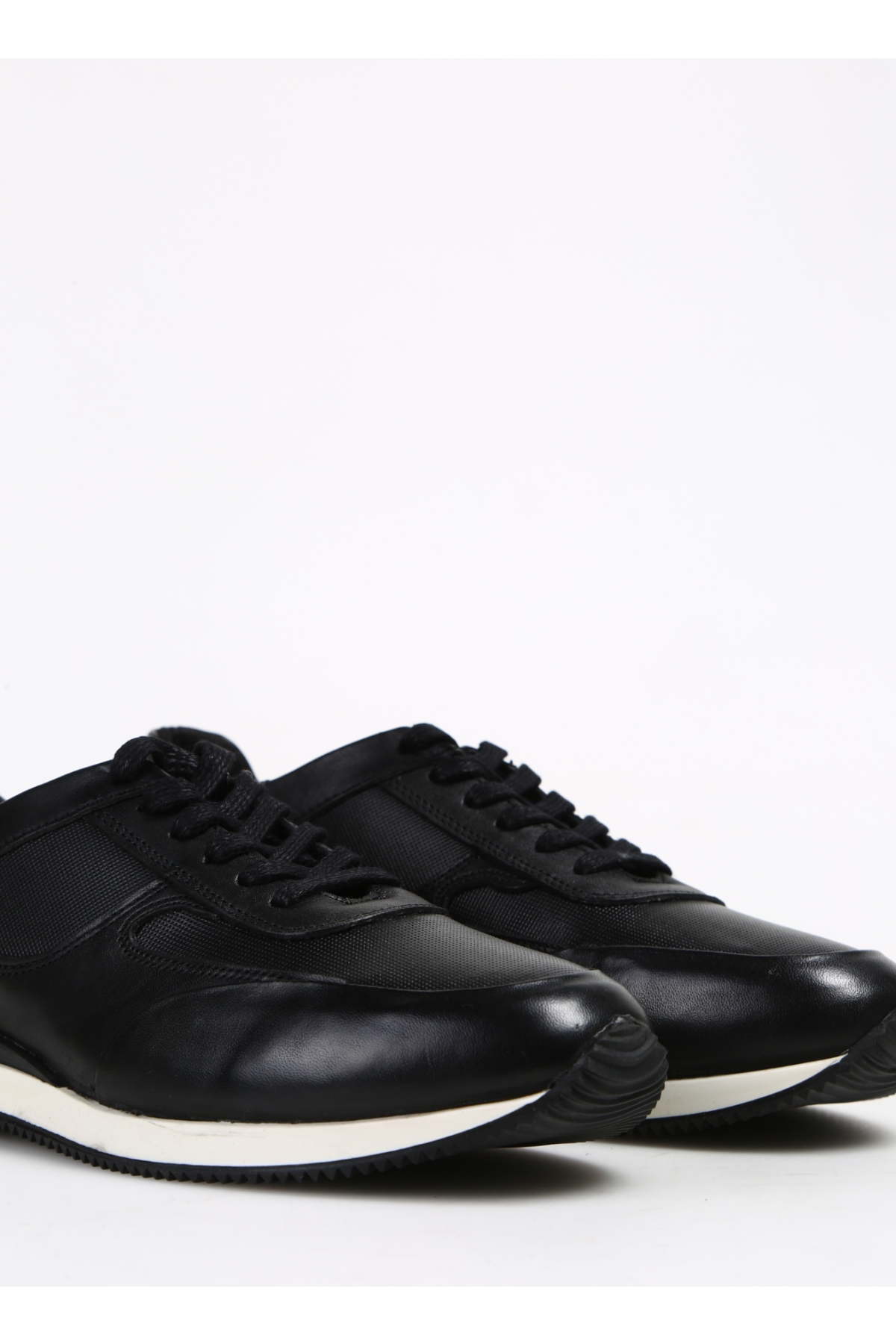 Siyah Erkek Deri Sneaker GIMCHE - Görsel 7