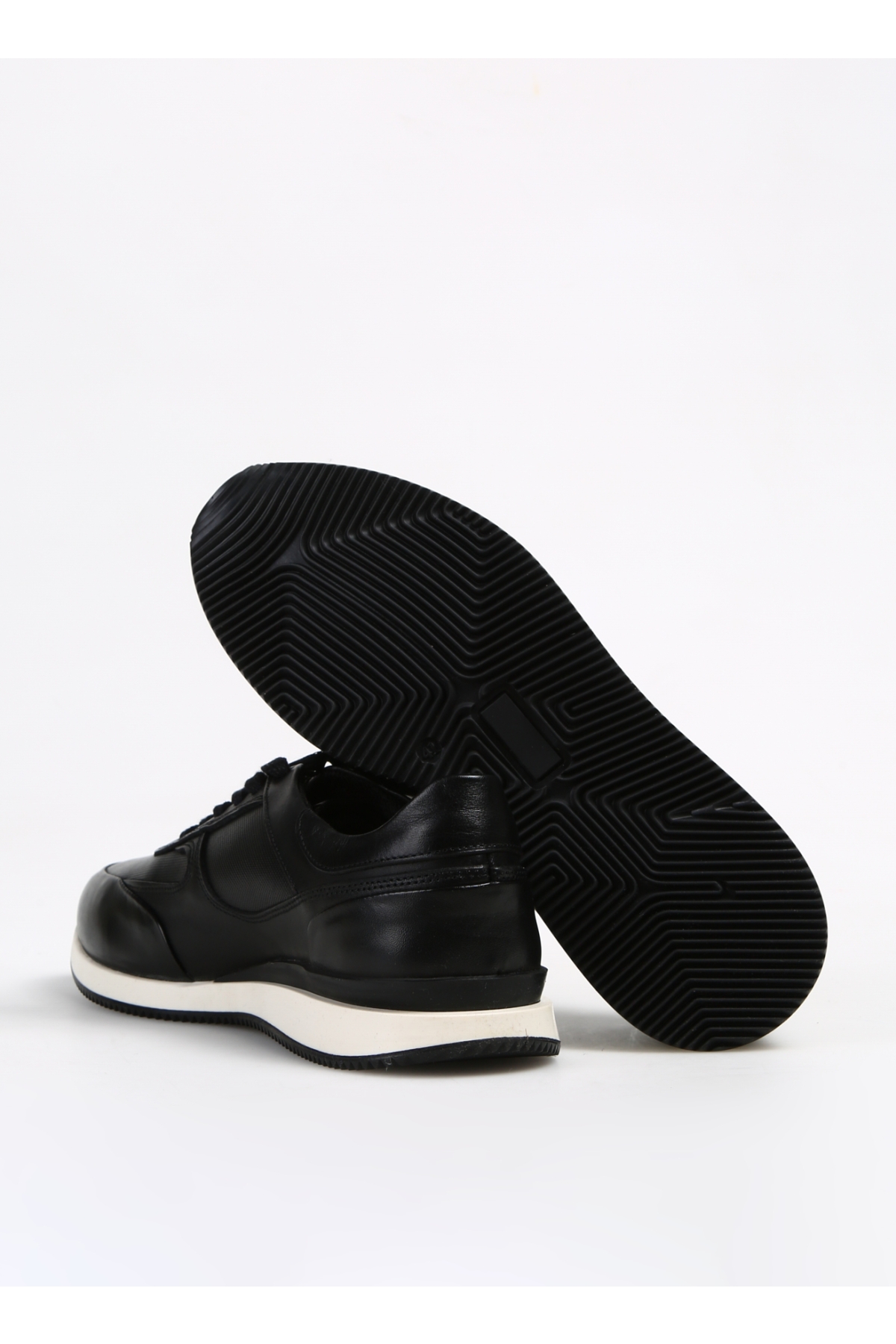 Siyah Erkek Deri Sneaker GIMCHE - Görsel 9