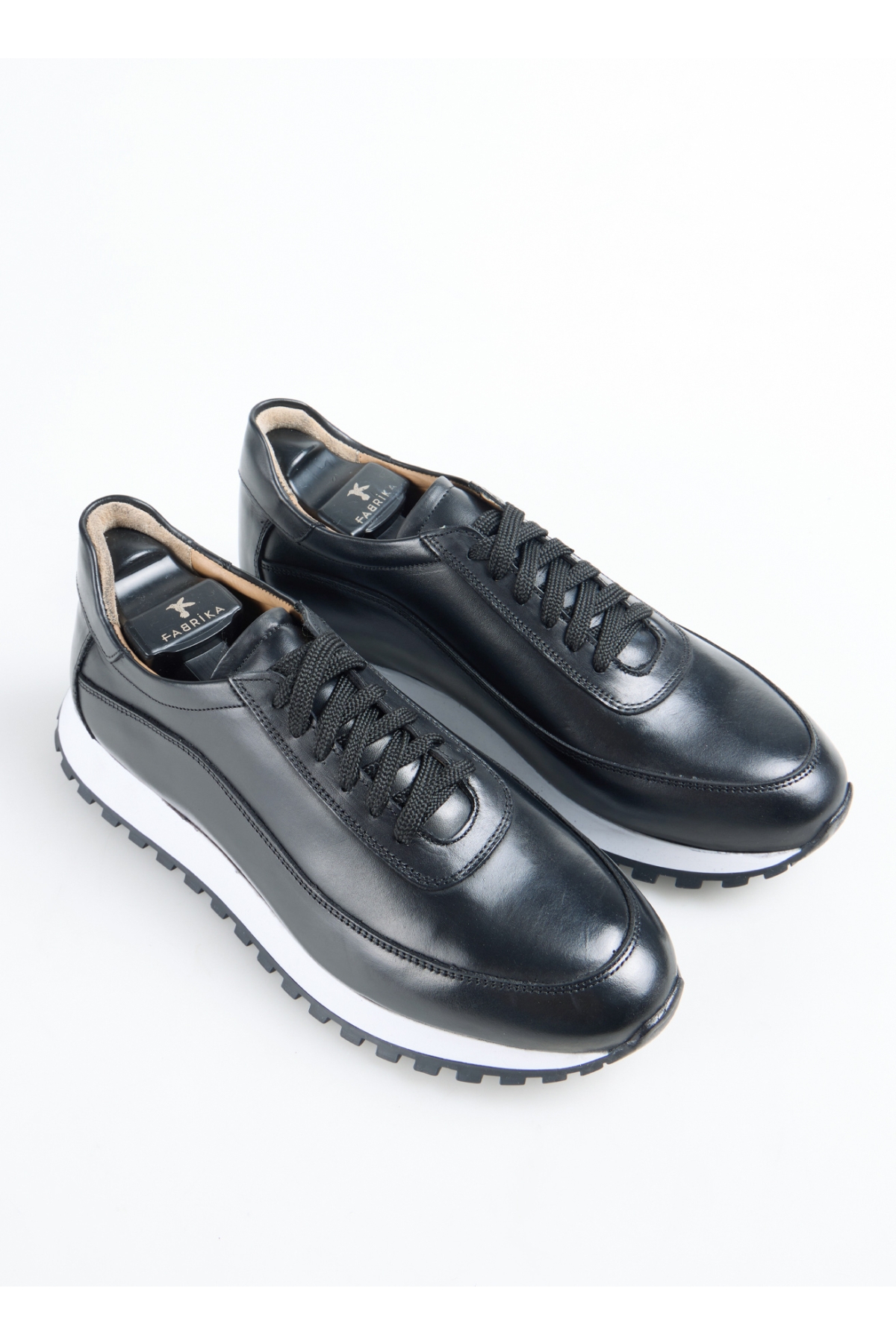 Siyah Erkek Deri Sneaker LEON-ALDOUS - Görsel 10