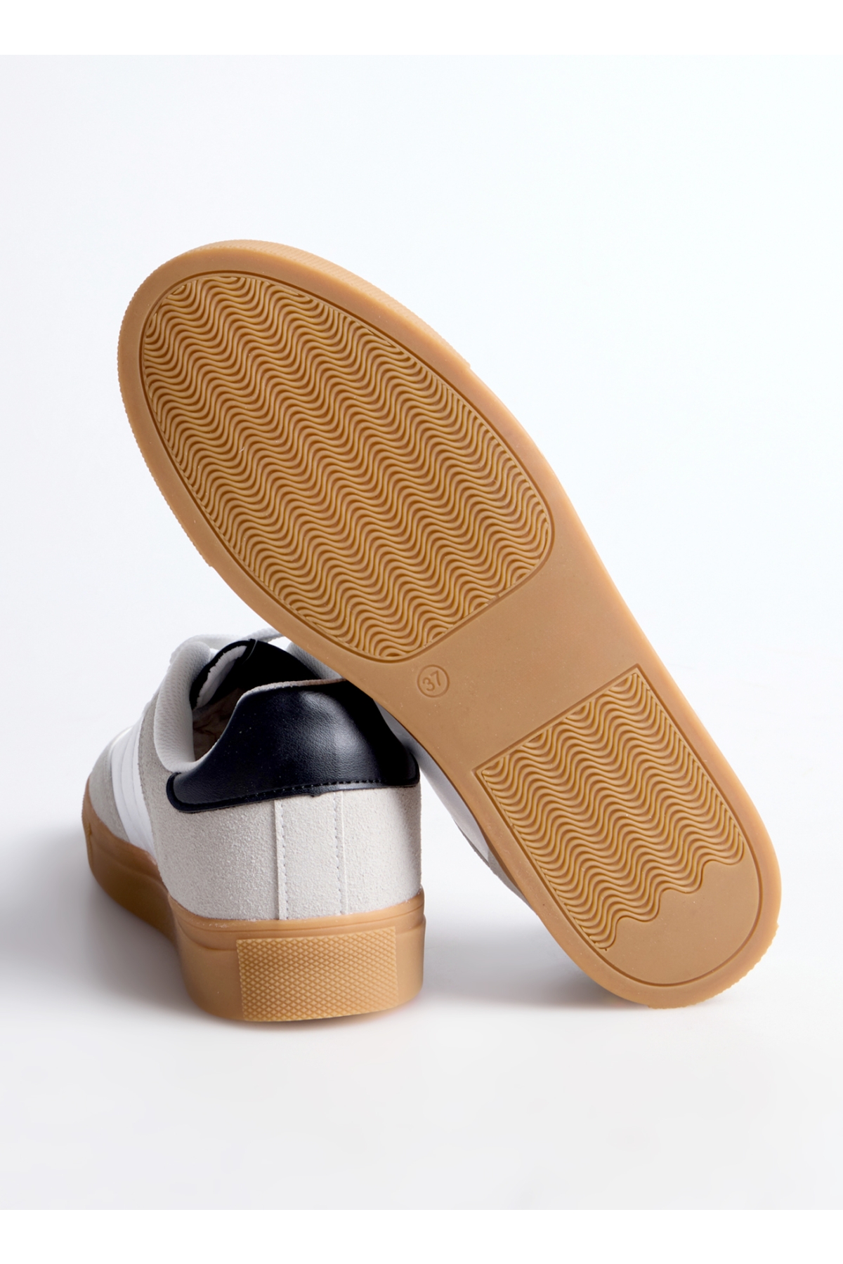 Beyaz - Siyah Kadın Sneaker MARIAN - Görsel 3