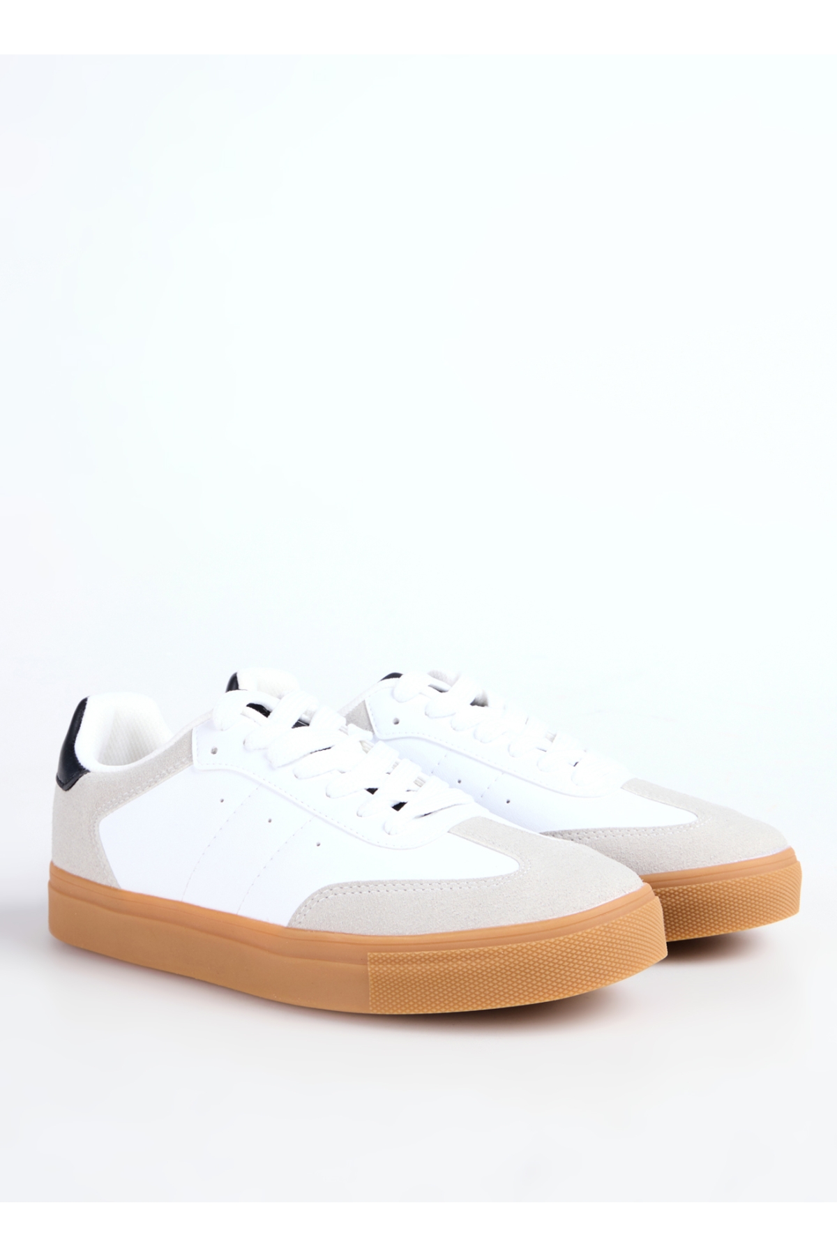 Beyaz - Siyah Kadın Sneaker MARIAN - Görsel 7