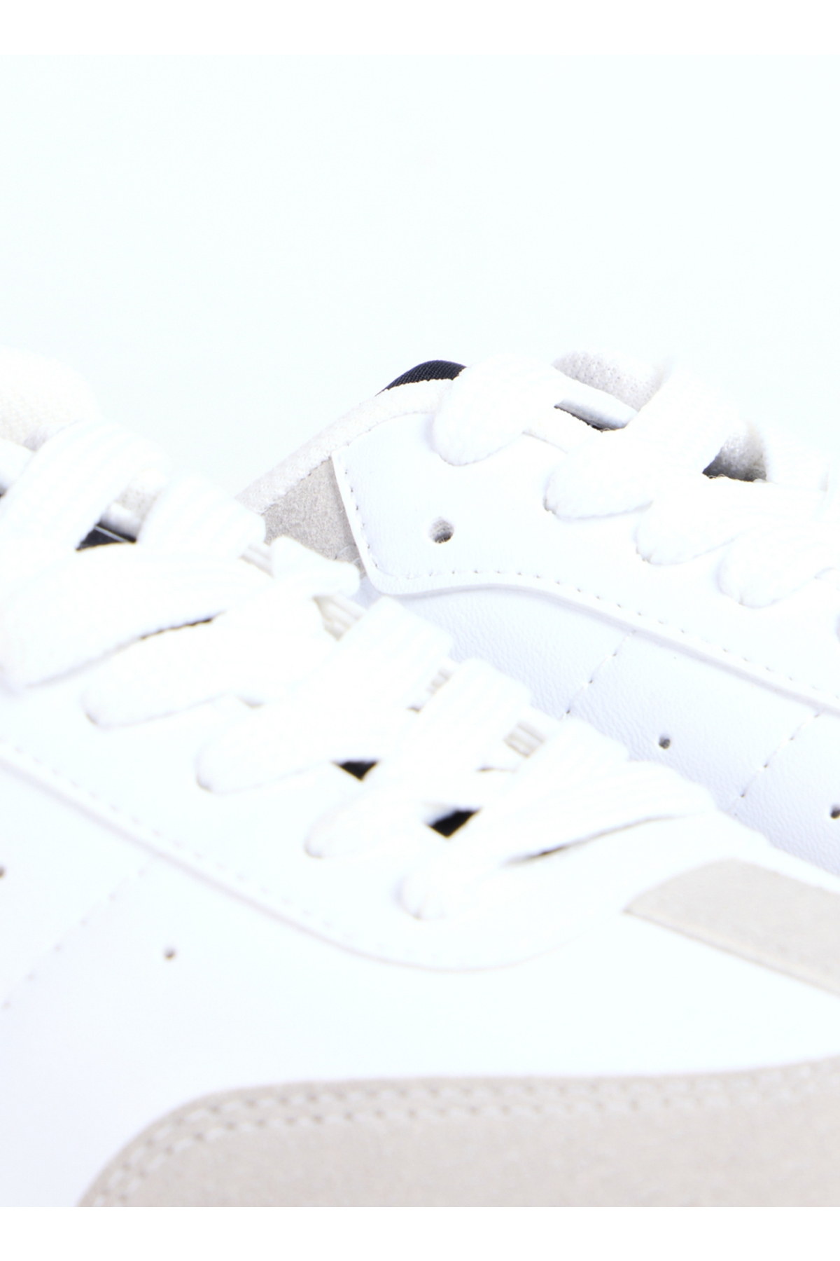 Beyaz - Siyah Kadın Sneaker MARIAN - Görsel 8