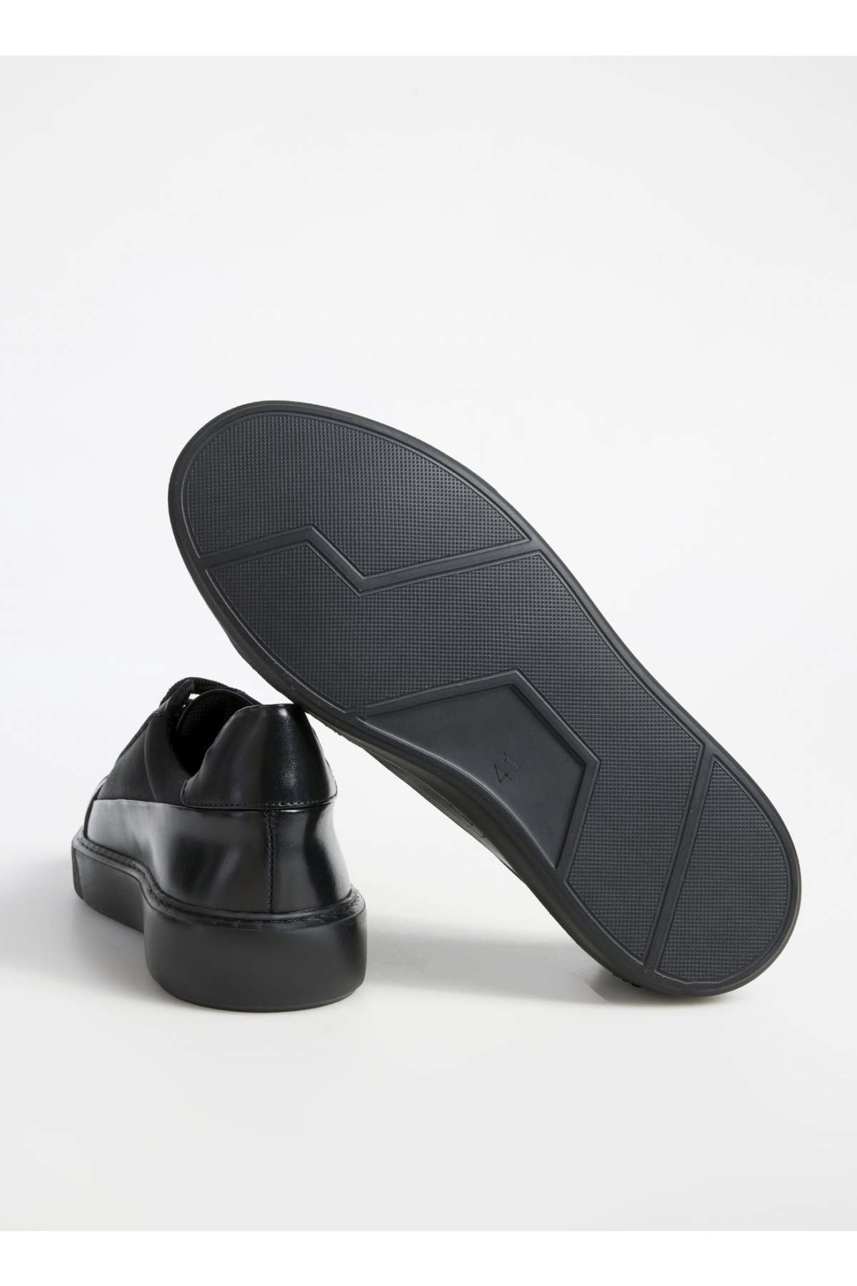 Siyah Erkek Deri - Kumaş Sneaker SEKA-DARREN - Görsel 7