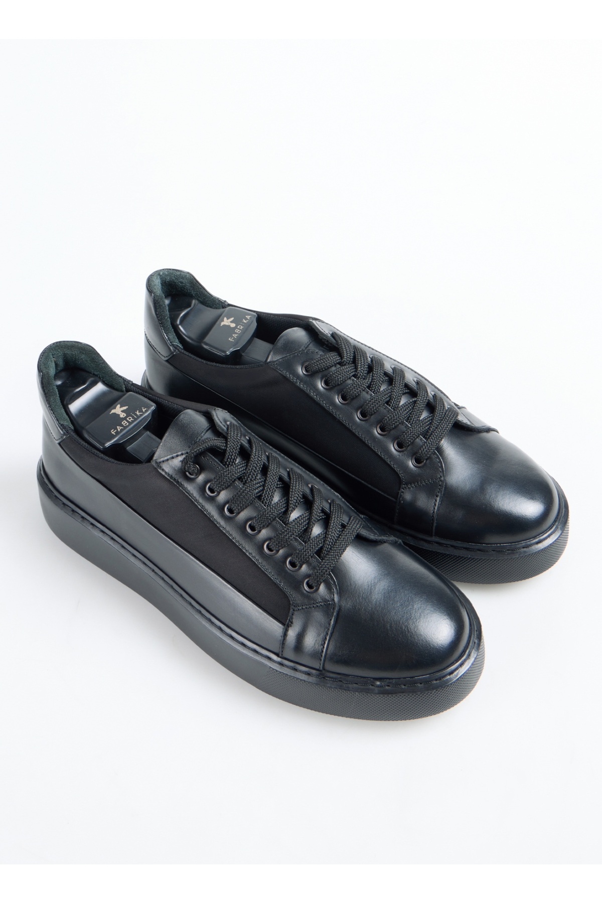 Siyah Erkek Deri - Kumaş Sneaker SEKA-DARREN - Görsel 10