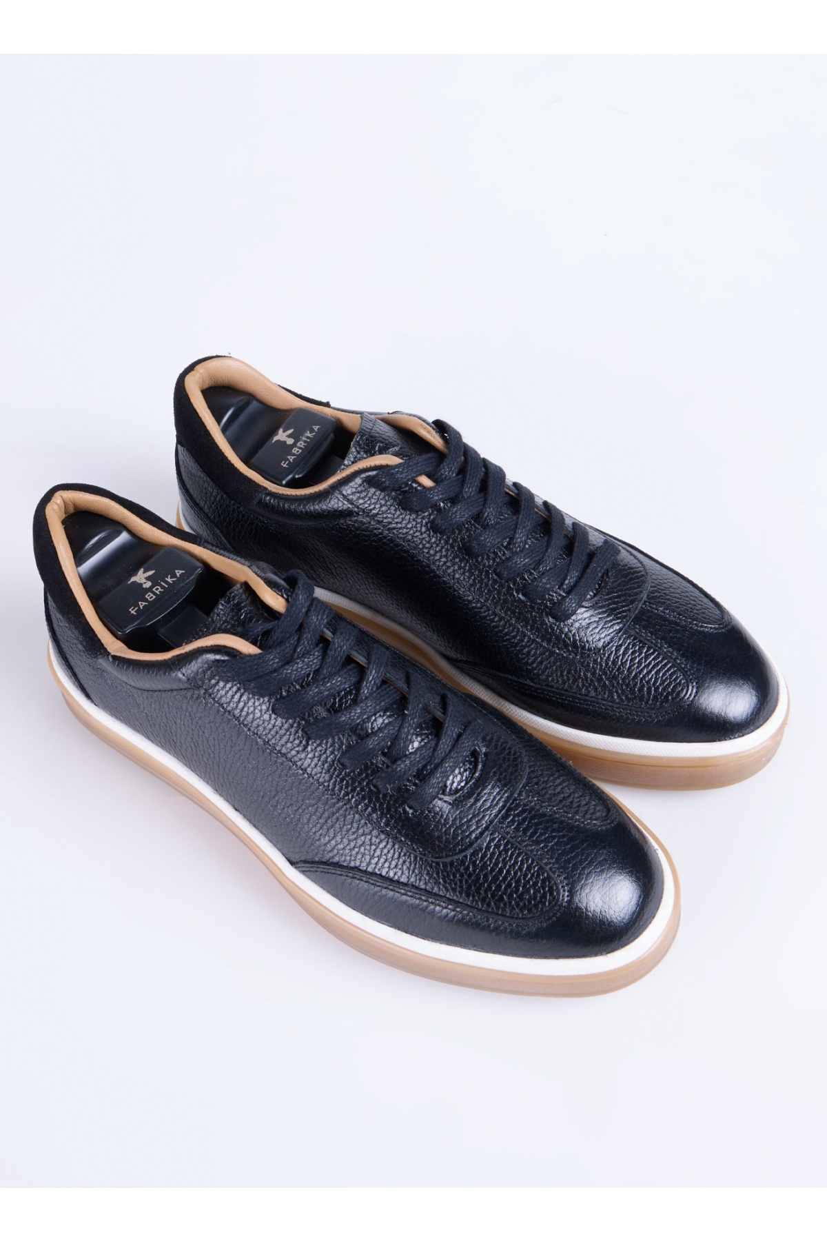 Siyah Erkek Deri Sneaker NASH-PRIME - Görsel 3