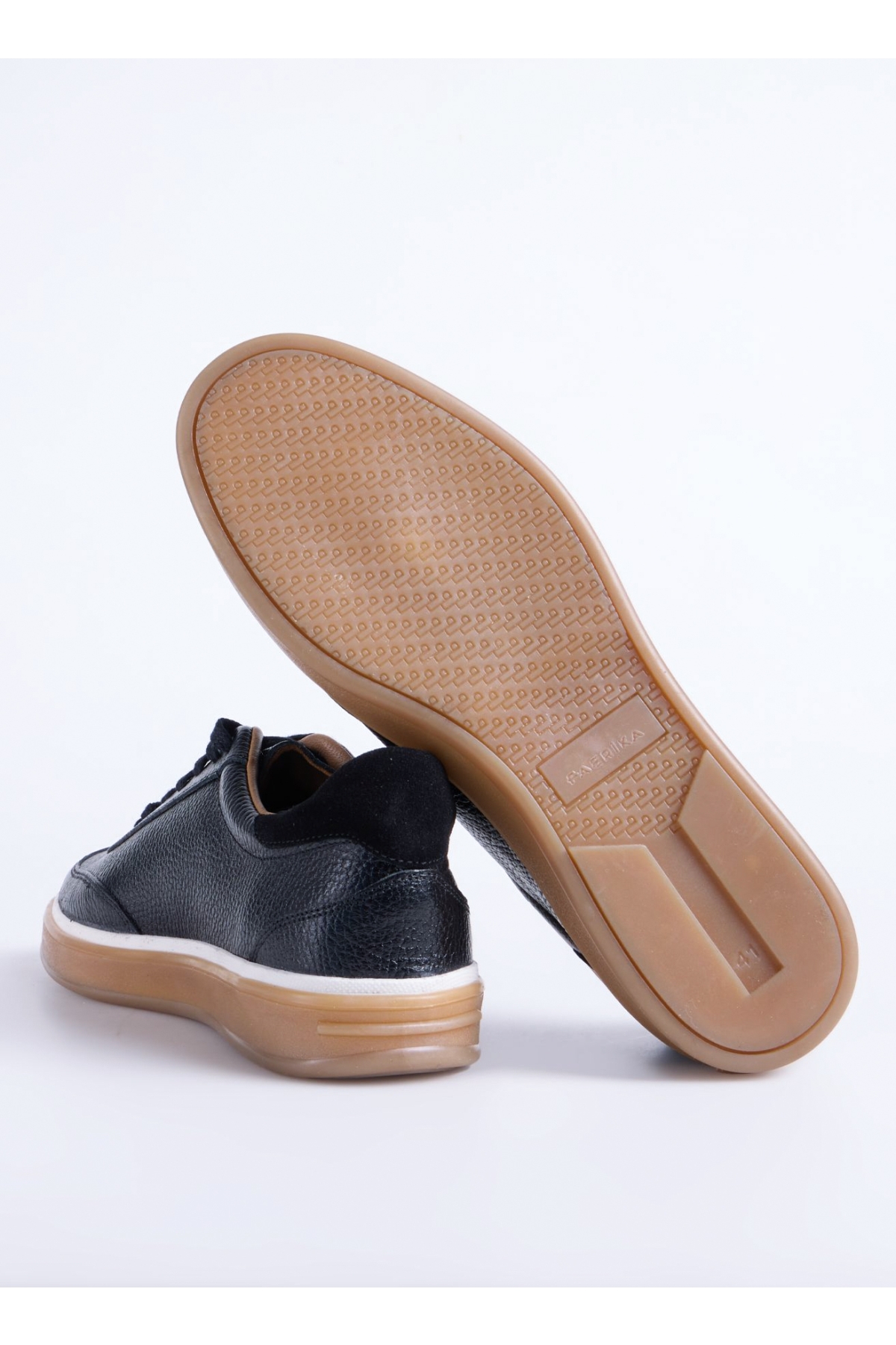 Siyah Erkek Deri Sneaker NASH-PRIME - Görsel 6