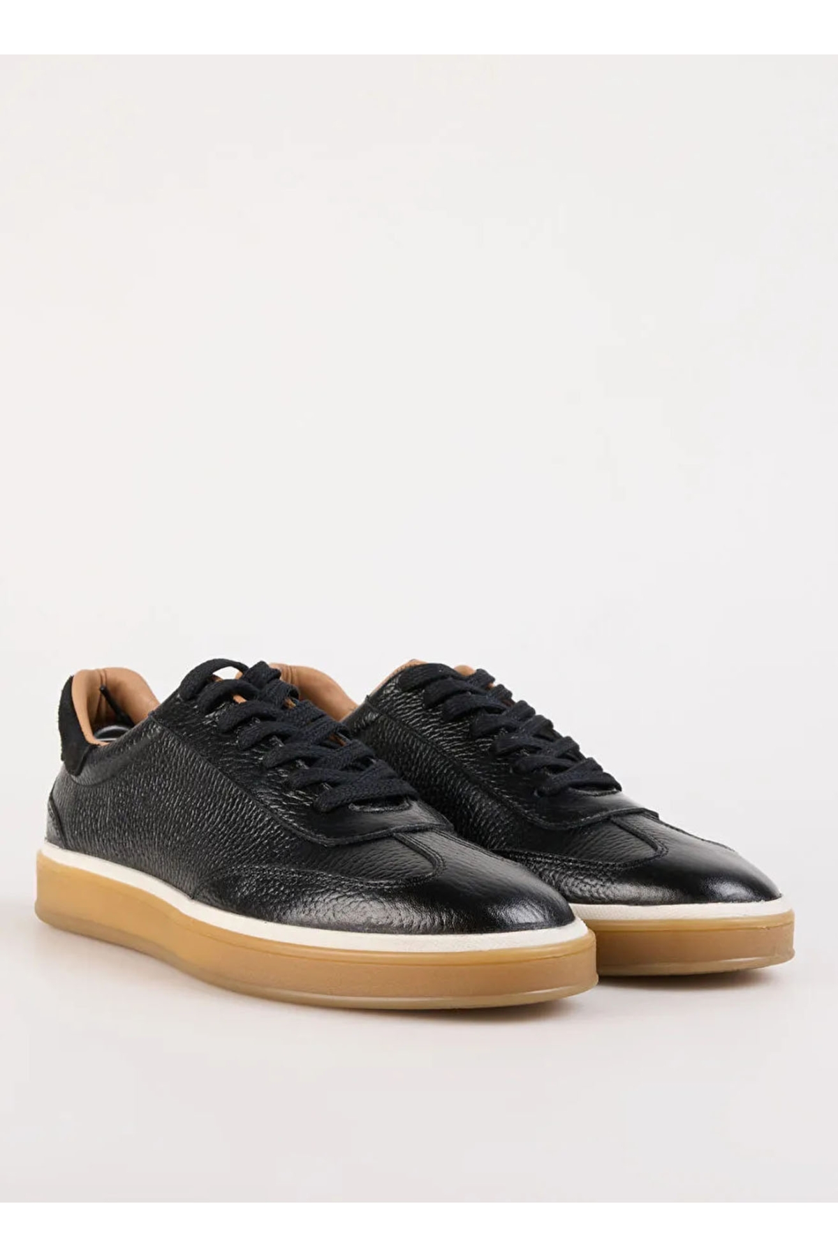 Siyah Erkek Deri Sneaker NASH-PRIME - Görsel 7