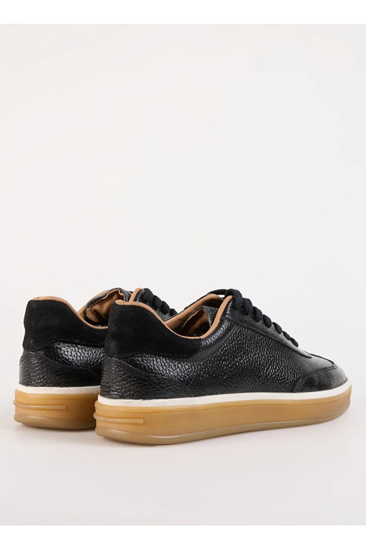 Siyah Erkek Deri Sneaker NASH-PRIME - Görsel 10