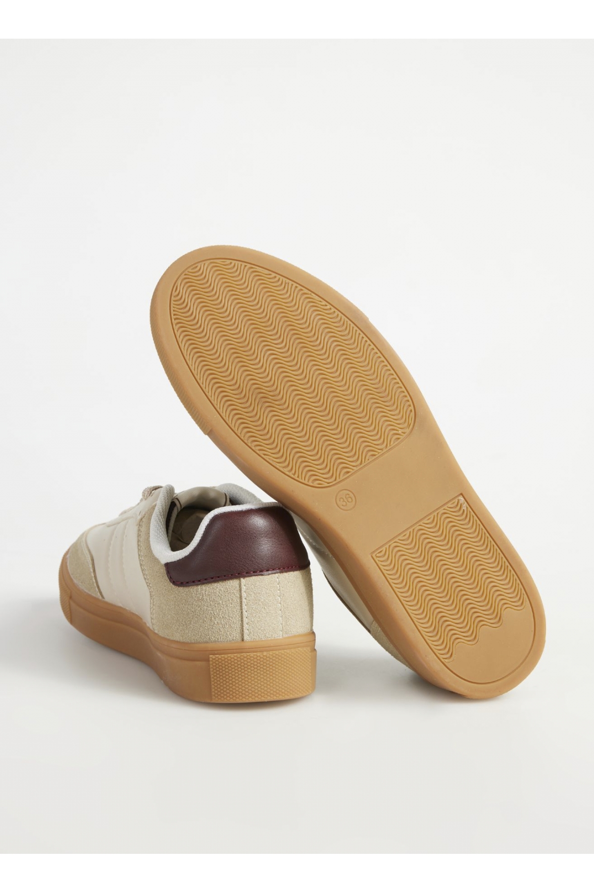 Bej - Bordo Kadın Sneaker MARIAN - Görsel 4