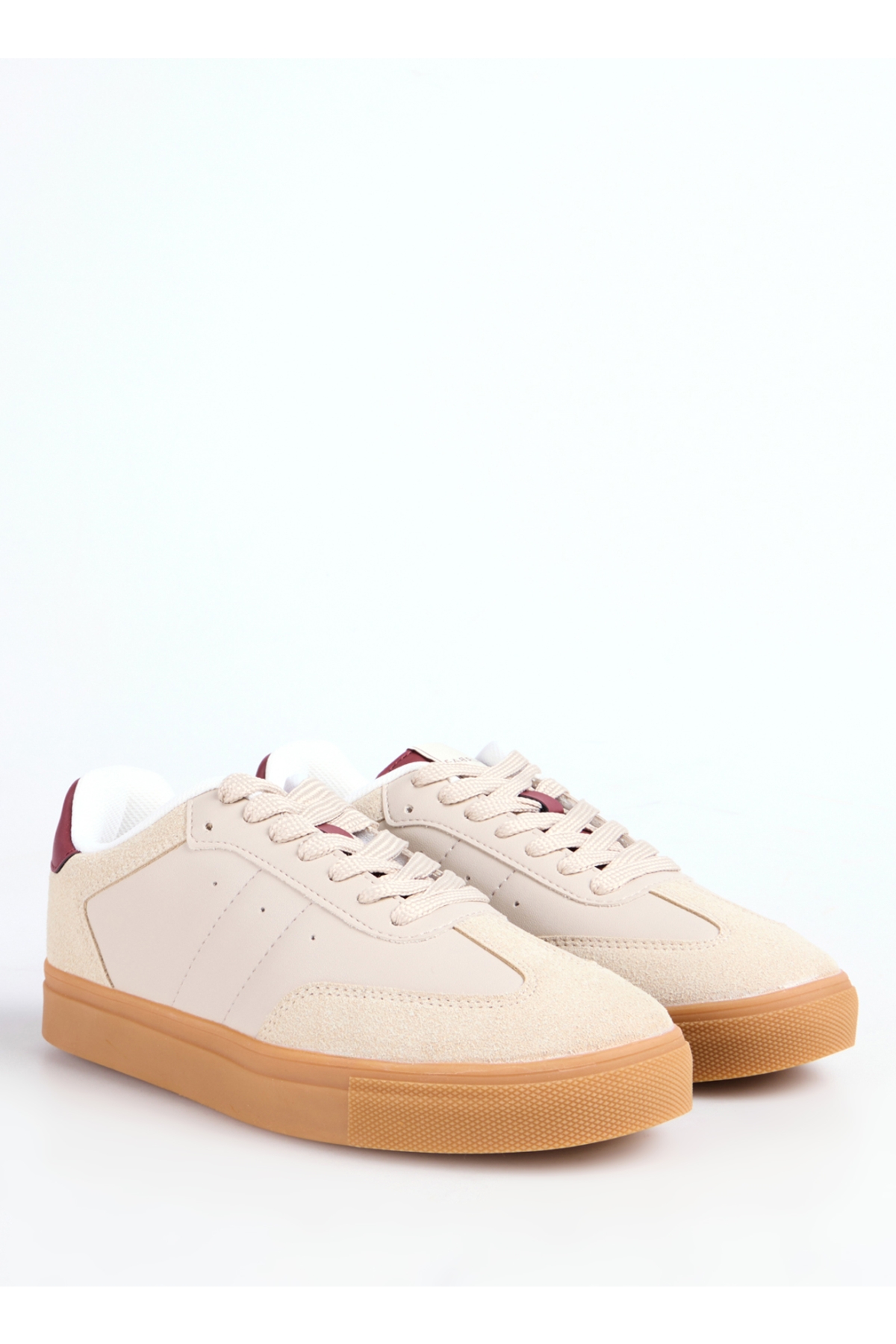 Bej - Bordo Kadın Sneaker MARIAN - Görsel 6