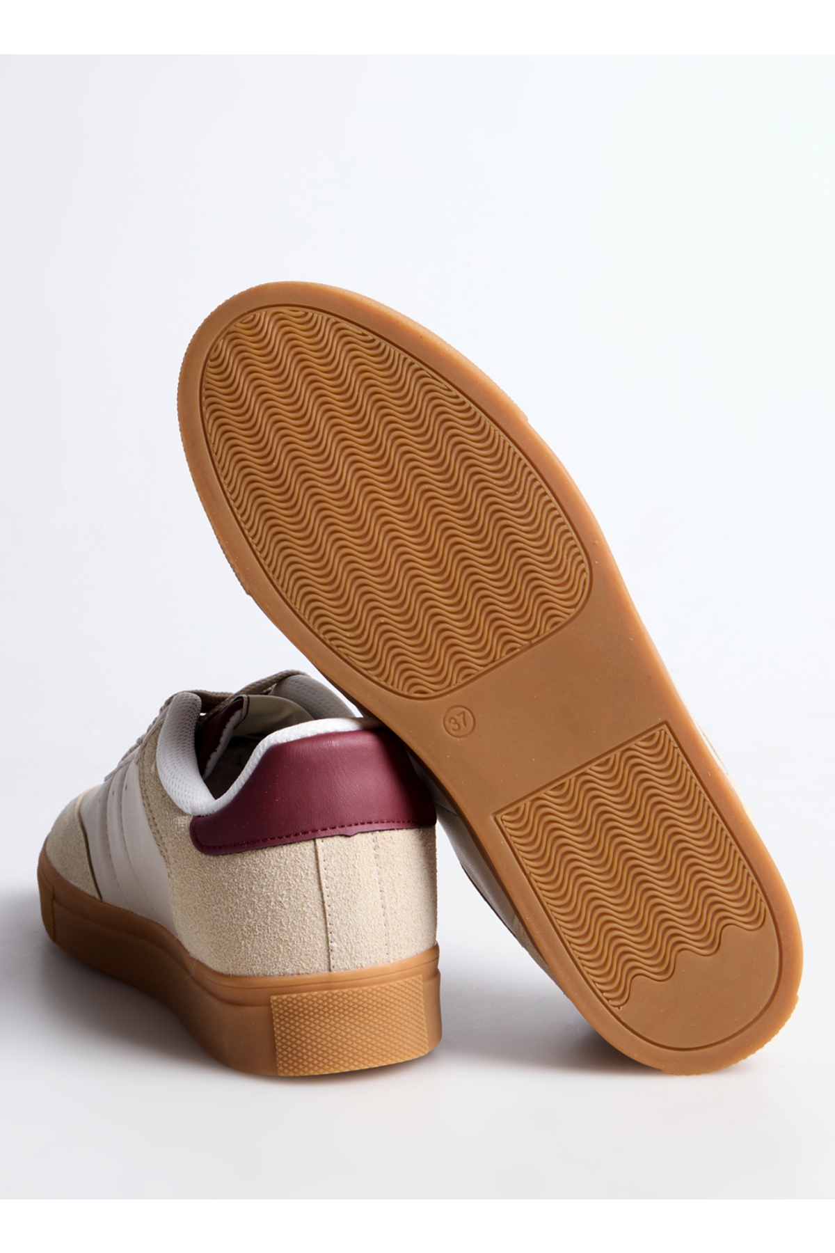 Bej - Bordo Kadın Sneaker MARIAN - Görsel 8