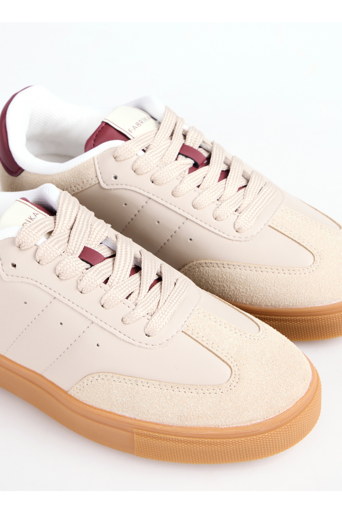 Bej - Bordo Kadın Sneaker MARIAN - Görsel 9