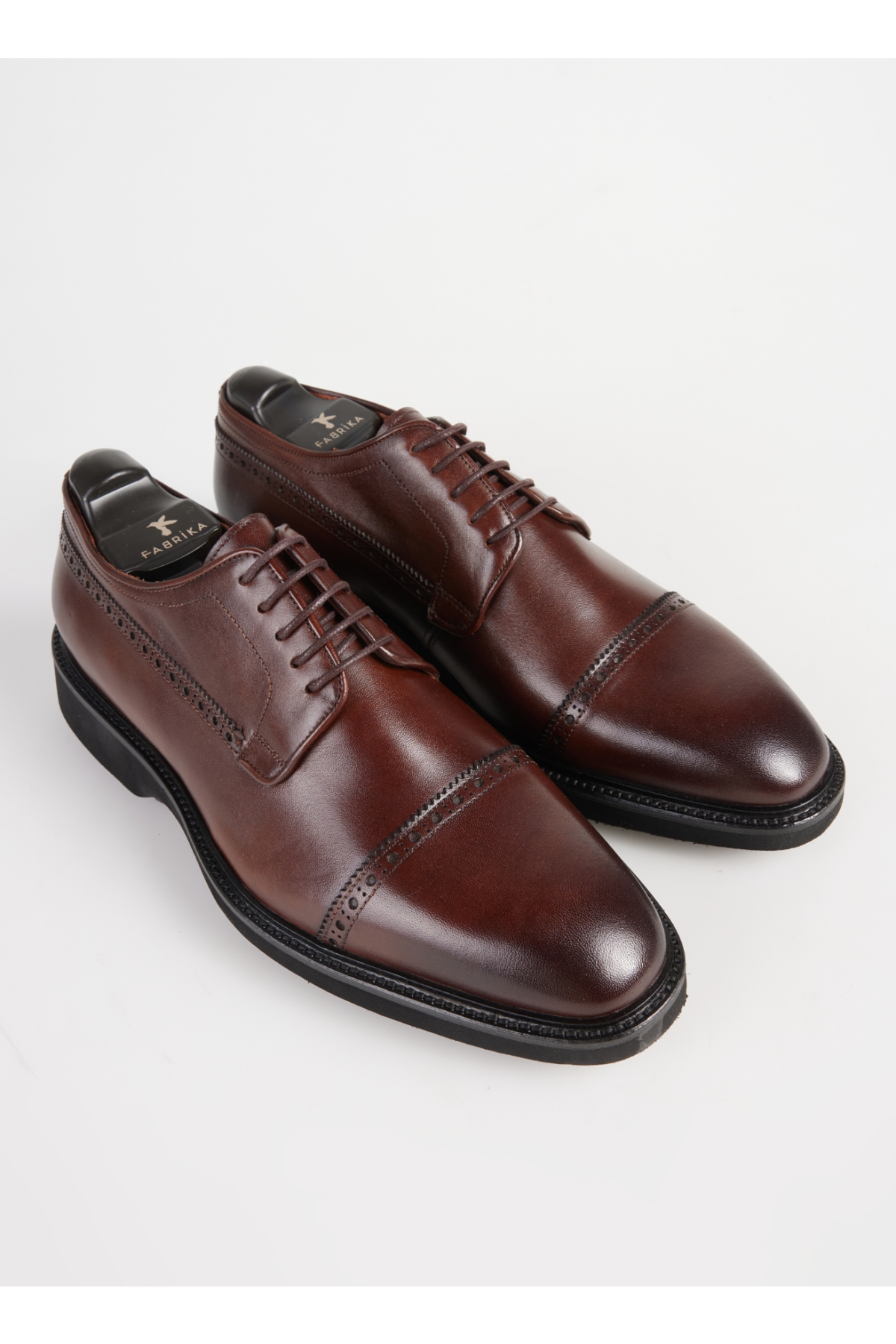 Kahverengi Erkek Deri Klasik Ayakkabı SEGAMA-ETHAN VİBRAM - Görsel 5