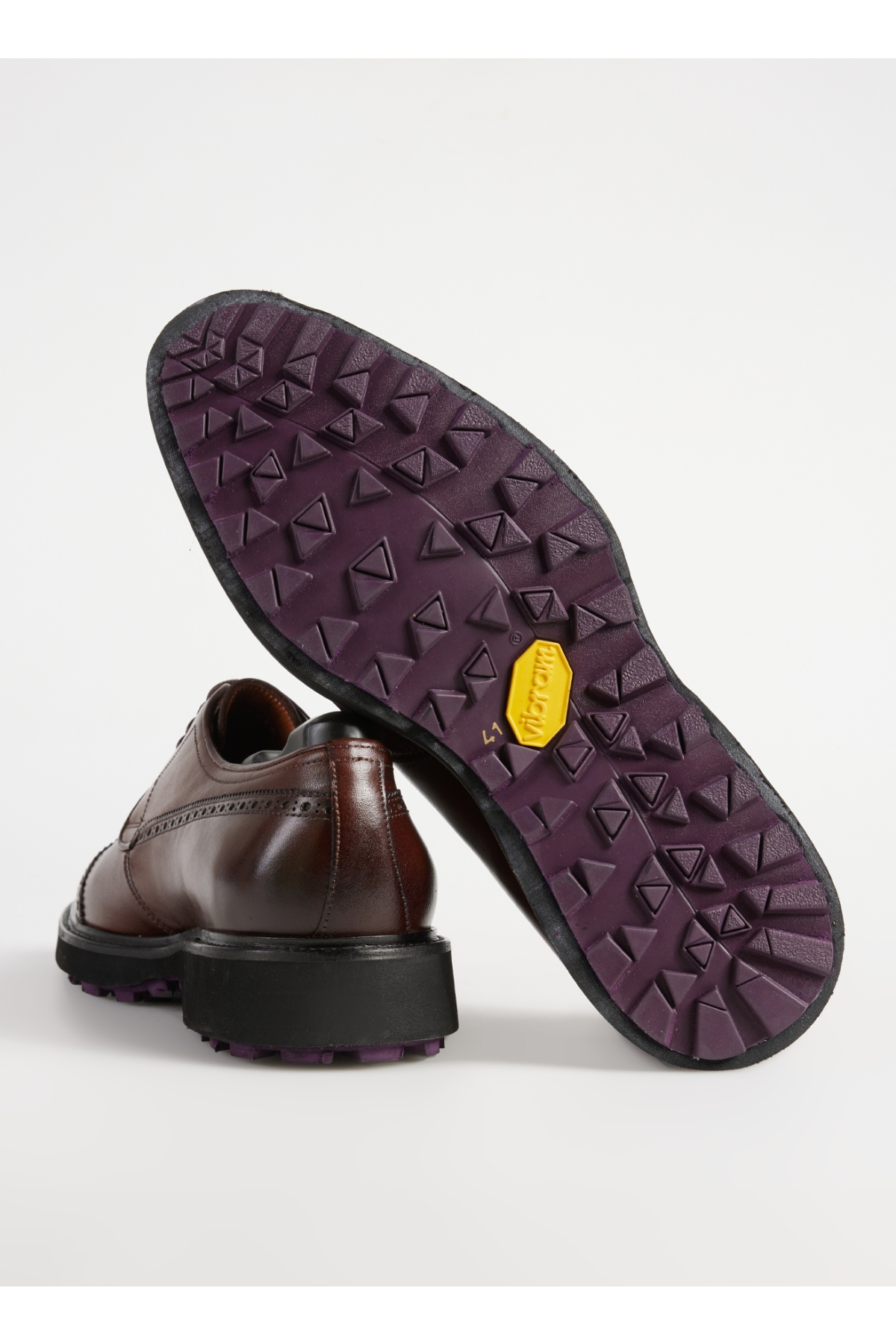 Kahverengi Erkek Deri Klasik Ayakkabı SEGAMA-ETHAN VİBRAM - Görsel 8