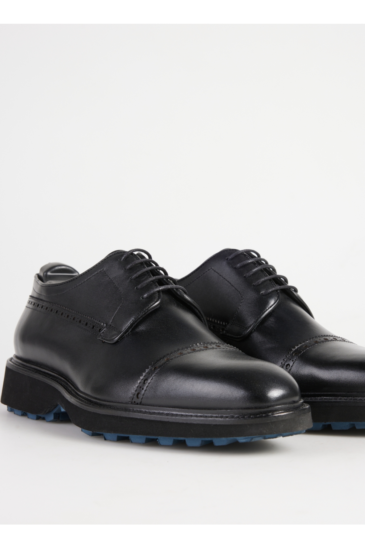 Siyah Erkek Deri Klasik Ayakkabı SEGAMA-ETHAN VİBRAM - Görsel 4