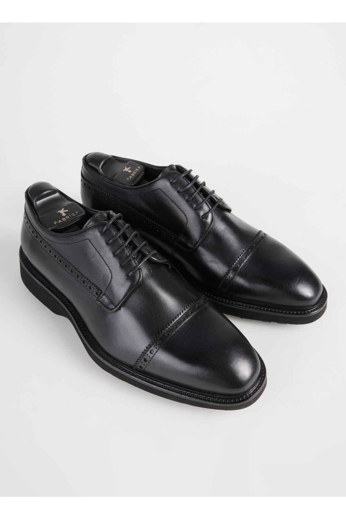 Siyah Erkek Deri Klasik Ayakkabı SEGAMA-ETHAN VİBRAM - Görsel 5