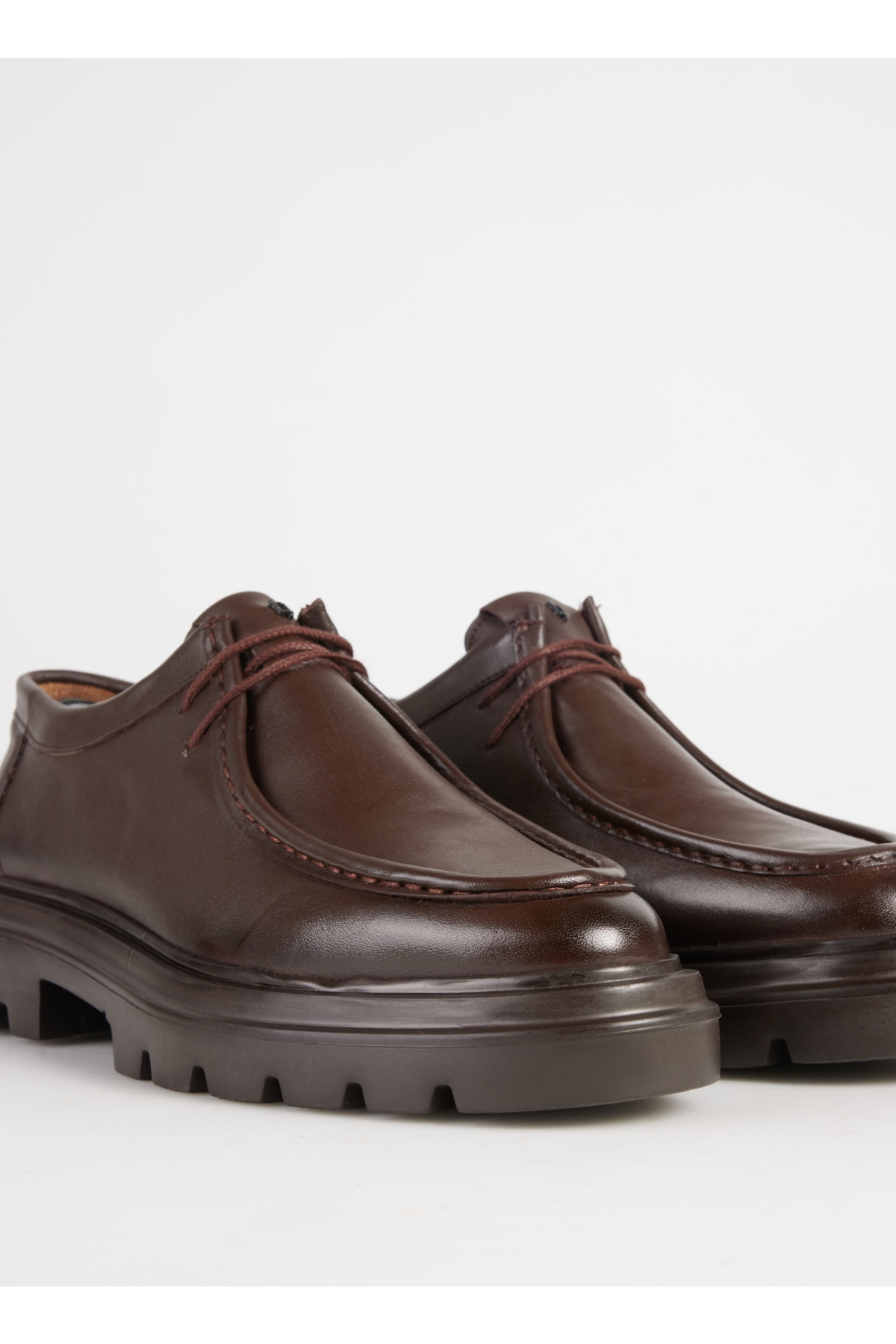 Kahve Erkek Deri Klasik Ayakkabı WOLF-DAMION - Görsel 9