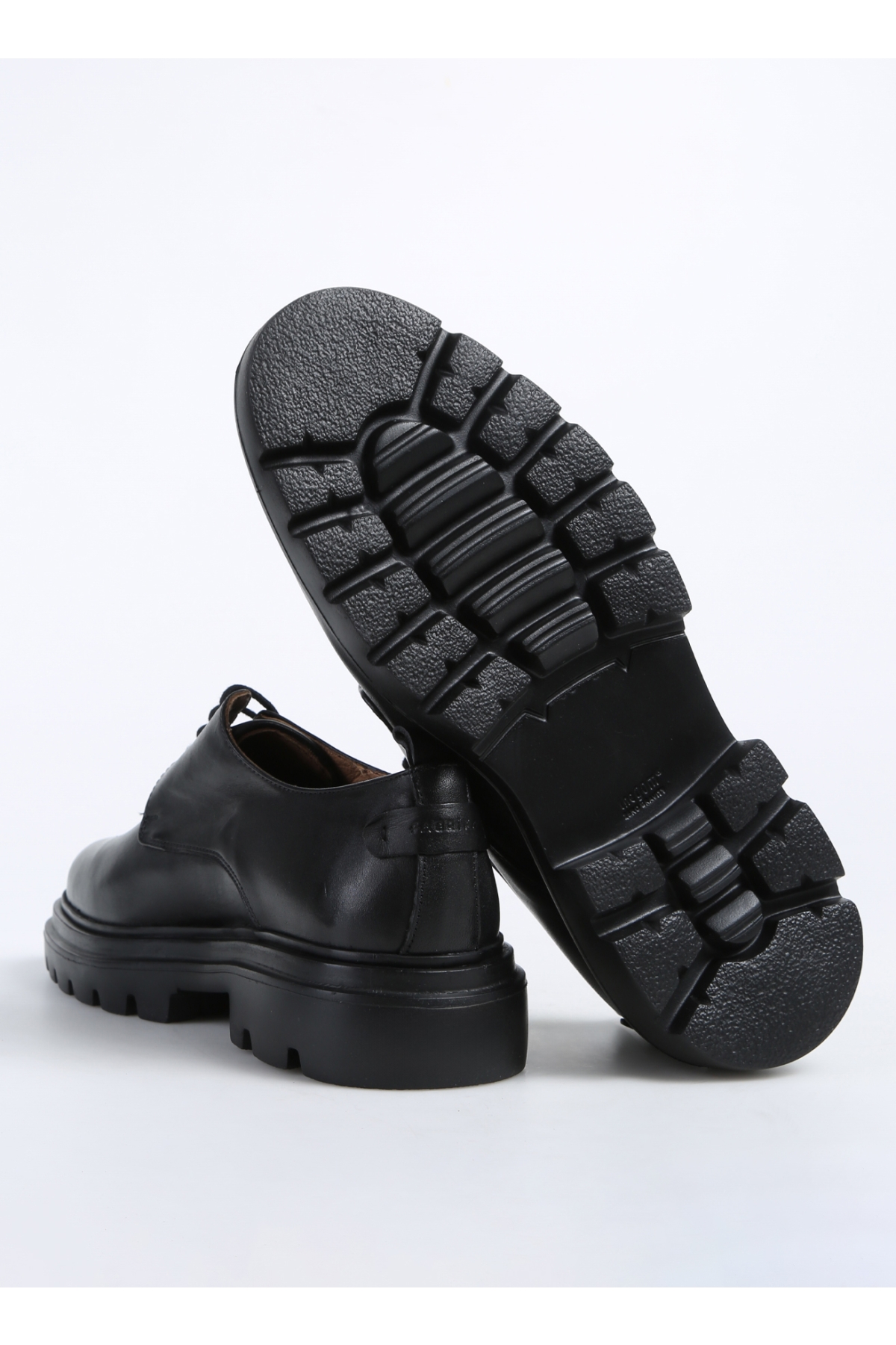 Siyah Erkek Deri Klasik Ayakkabı WOLF-HAMZAH - Görsel 5
