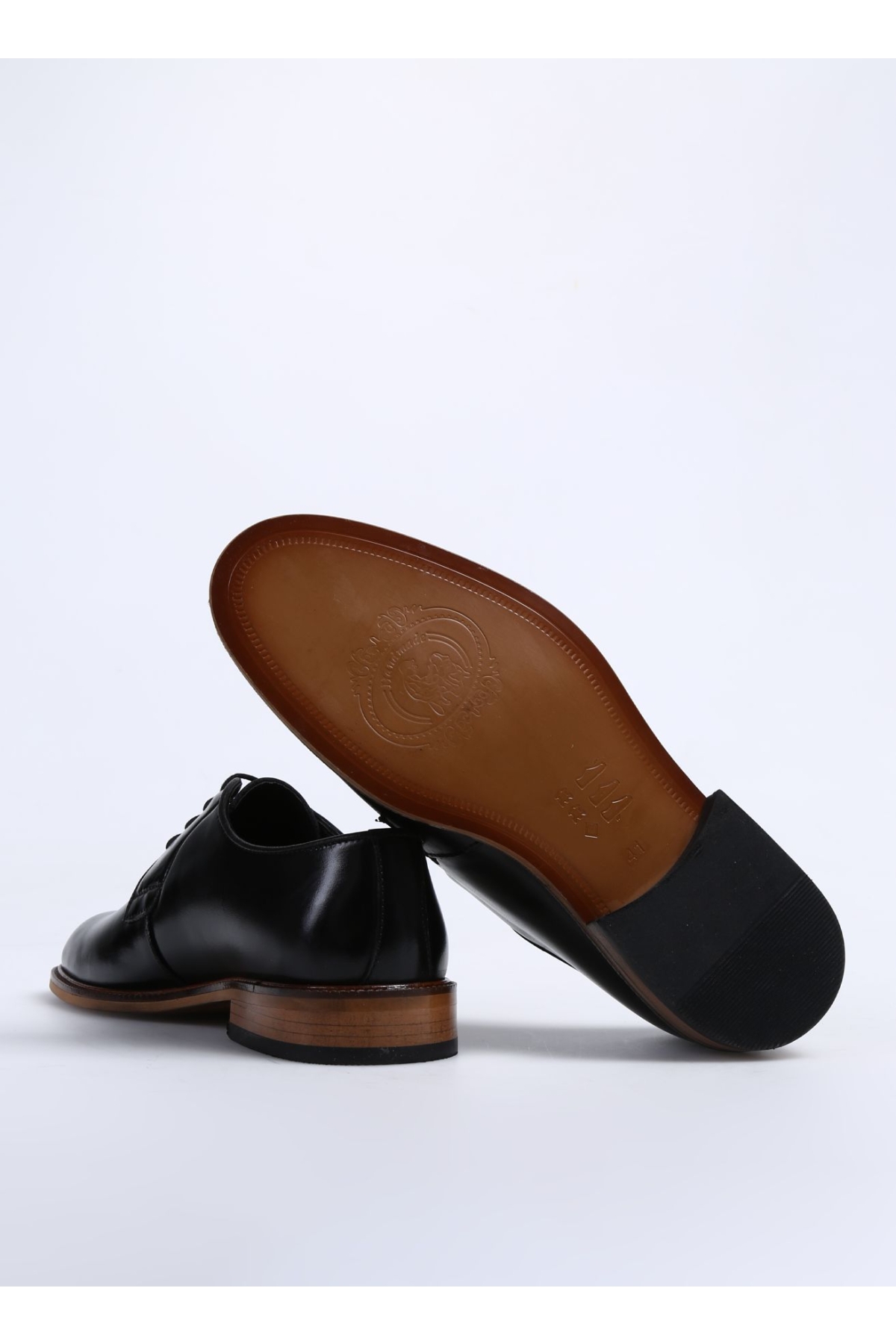 Deri Deri Siyah Erkek Klasik Ayakkabı NEBUZ - Görsel 5