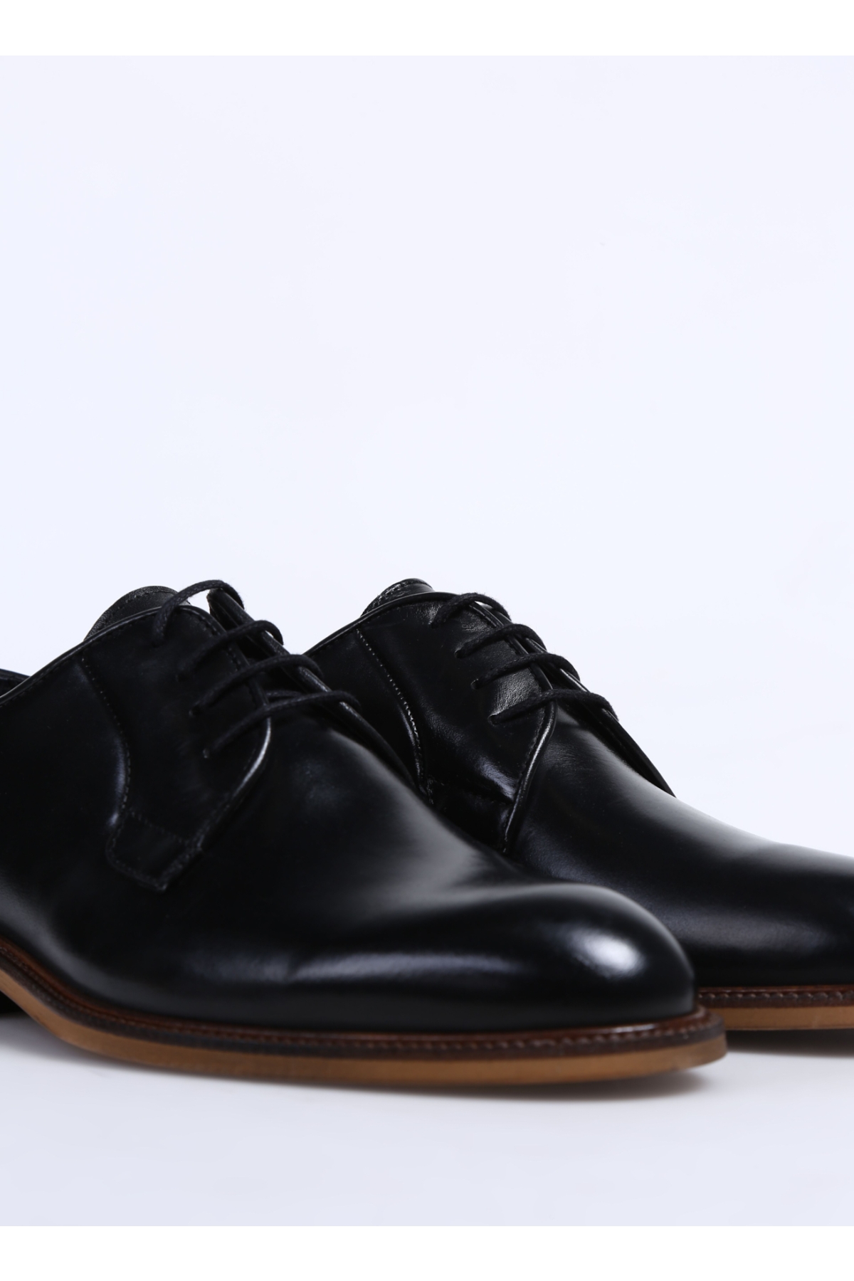 Deri Deri Siyah Erkek Klasik Ayakkabı NEBUZ - Görsel 6