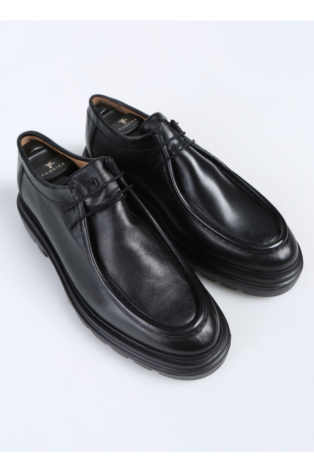 Siyah Erkek Deri Klasik Ayakkabı WOLF-DAMION - Görsel 8
