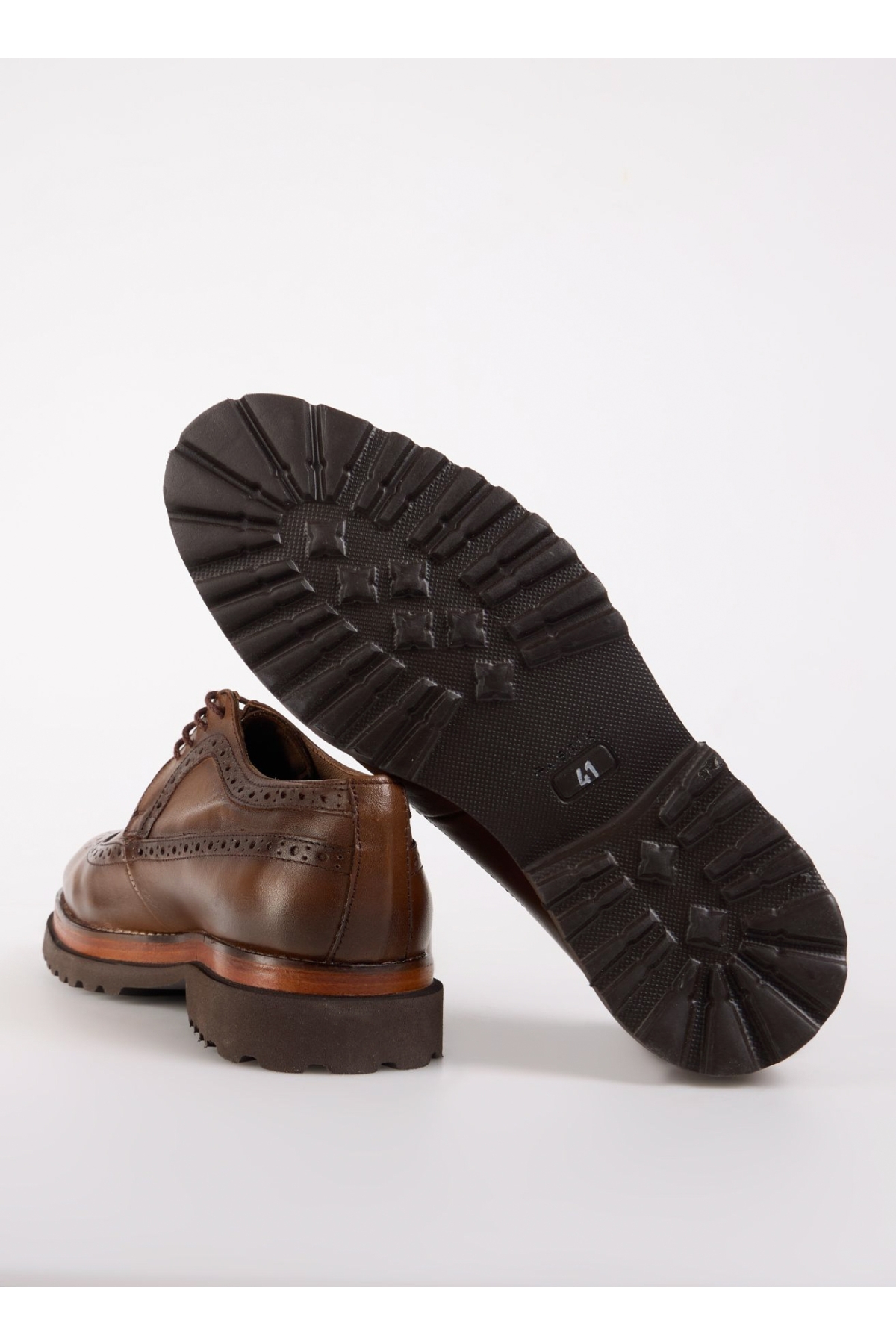 Deri Deri Taba Erkek Klasik Ayakkabı TRISTAN-STERLING - Görsel 4