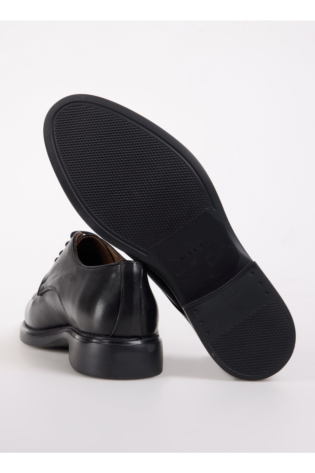 Siyah Erkek Deri Klasik Ayakkabı SAMPSON-WARRIOR - Görsel 7