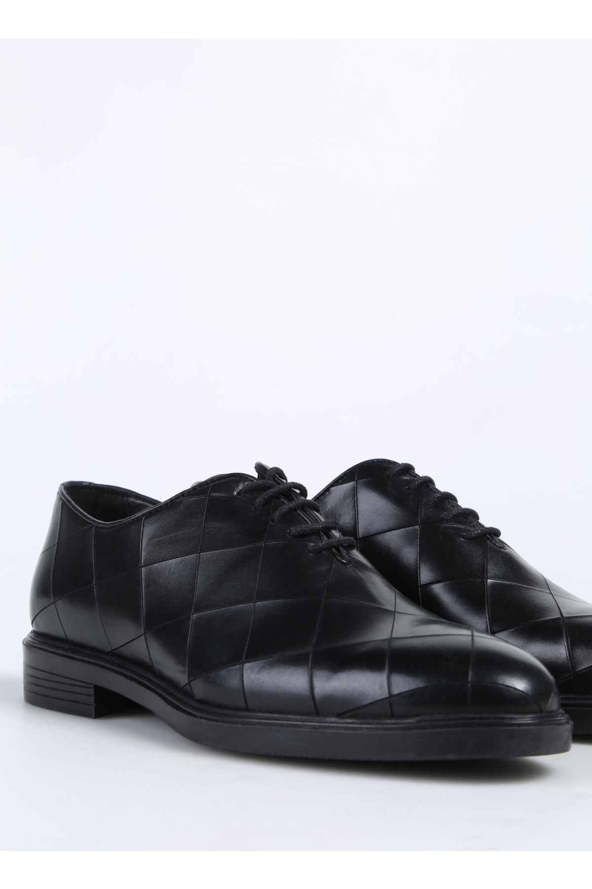 Siyah Erkek Deri Klasik Ayakkabı CURY - Görsel 6