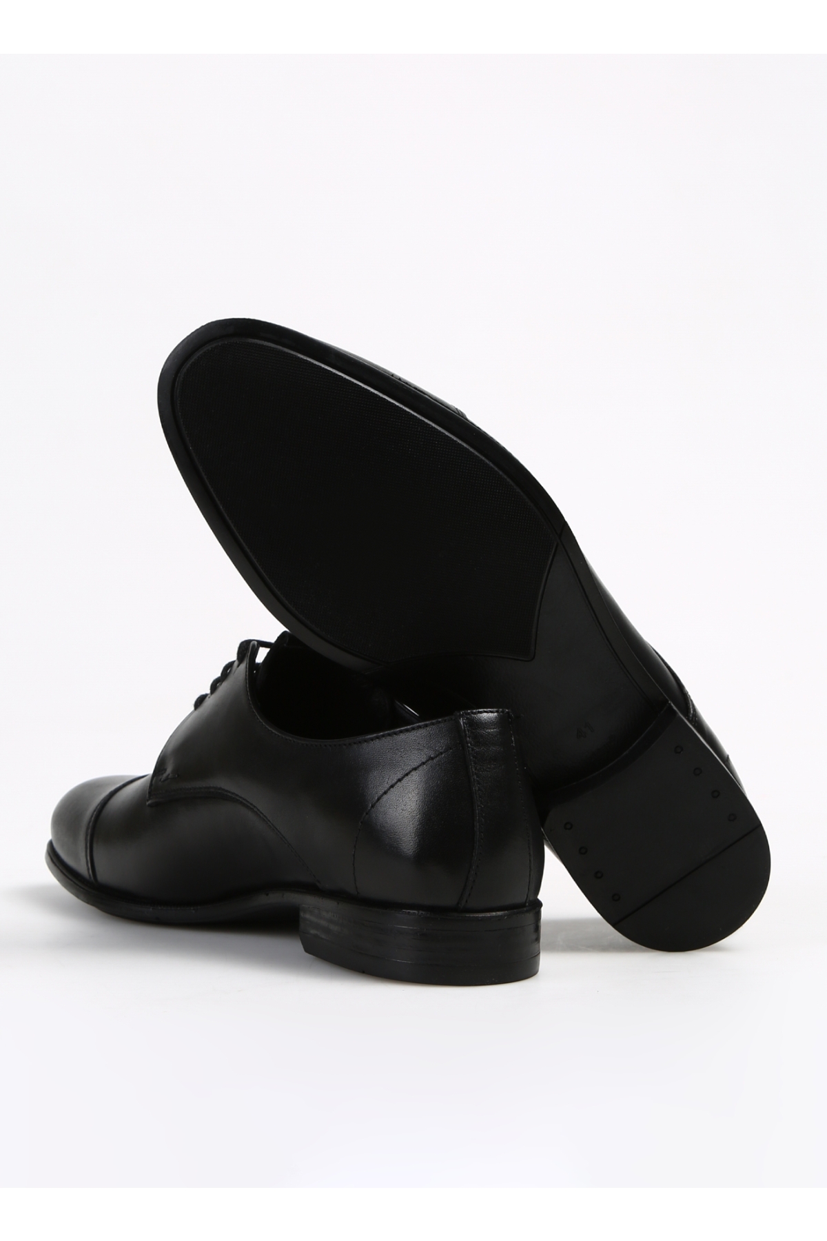 Siyah Erkek Deri Klasik Ayakkabı HOPPER - Görsel 5