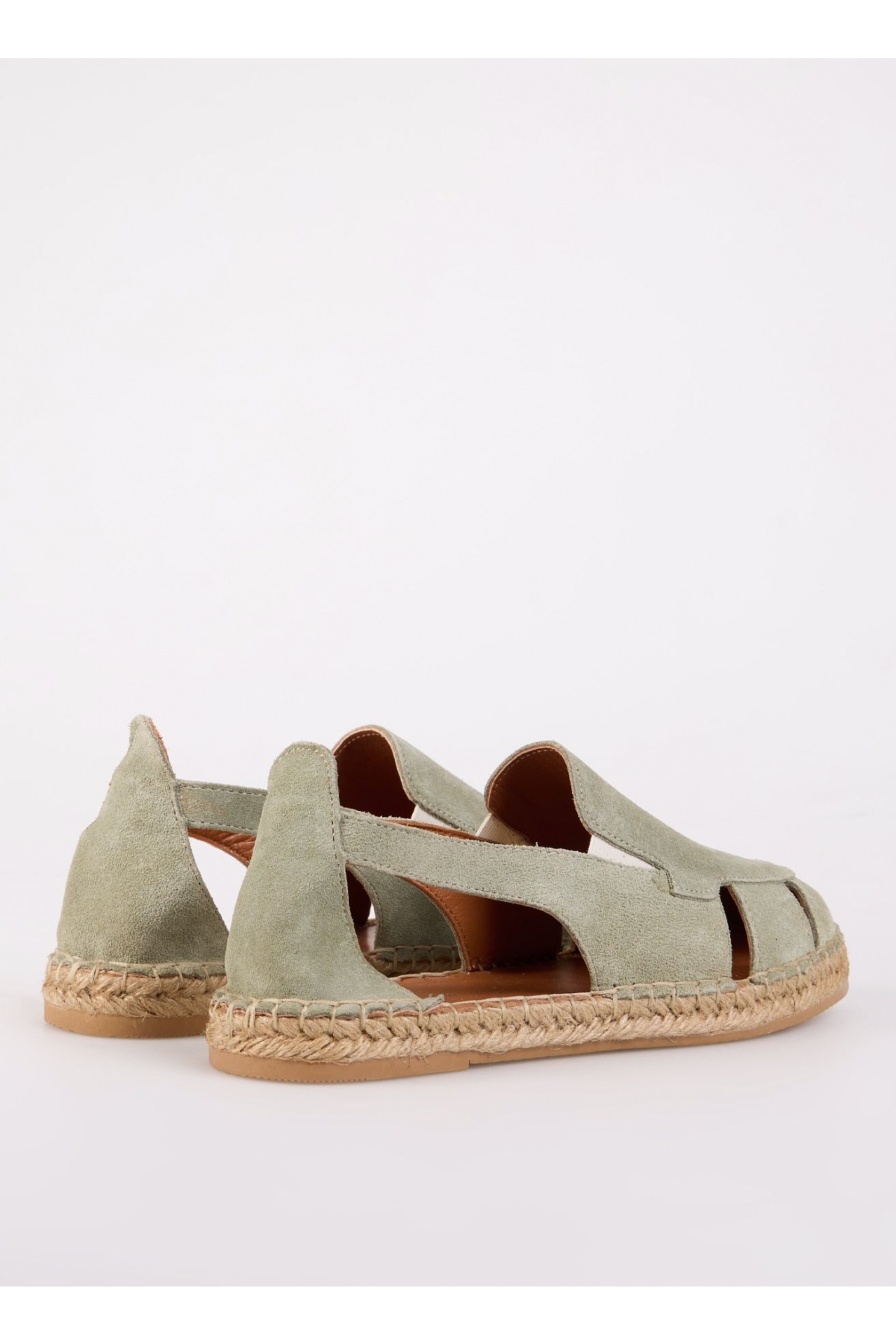 Yeşil Kadın Deri Espadril D-GEMMA - Görsel 4