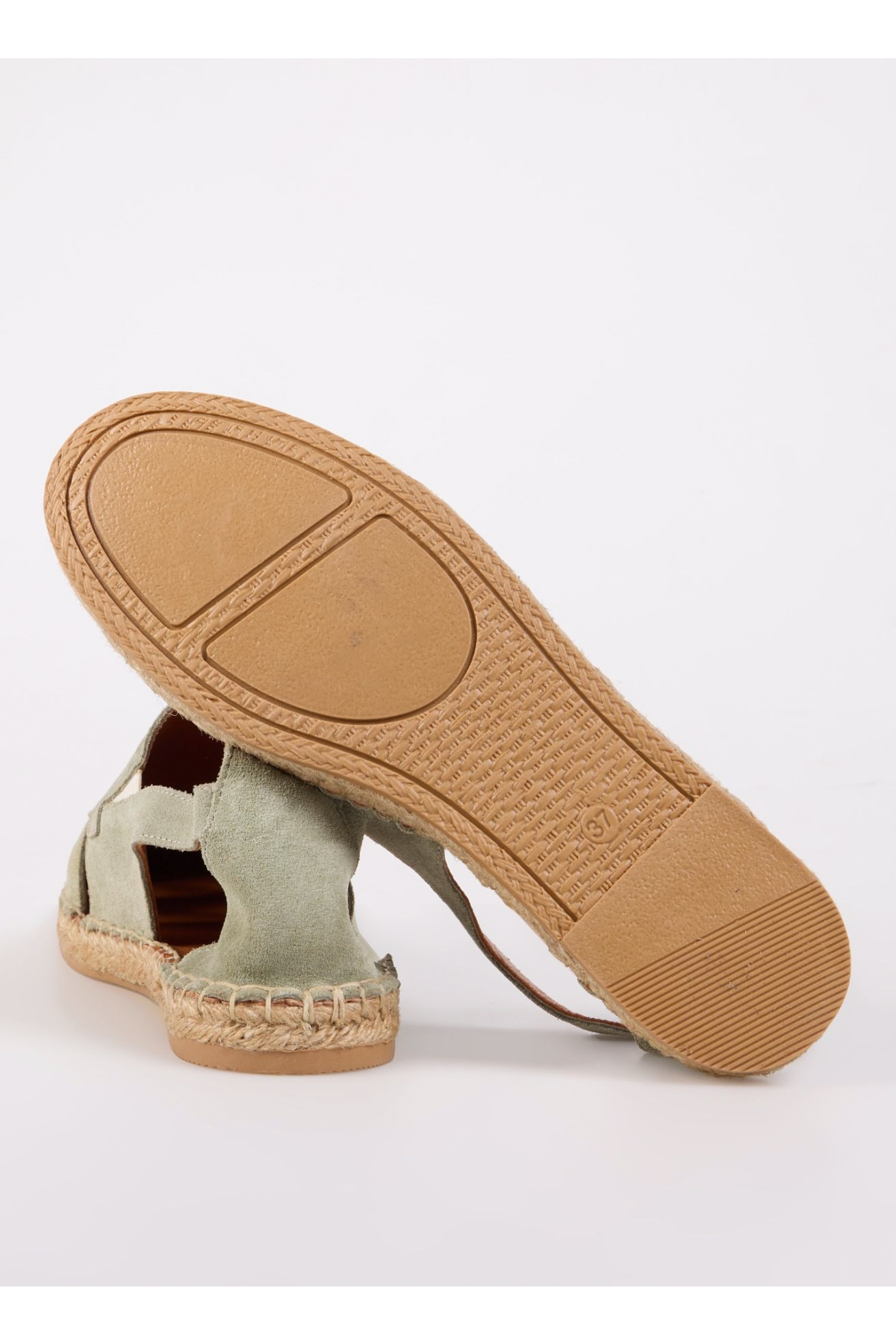 Yeşil Kadın Deri Espadril D-GEMMA - Görsel 5