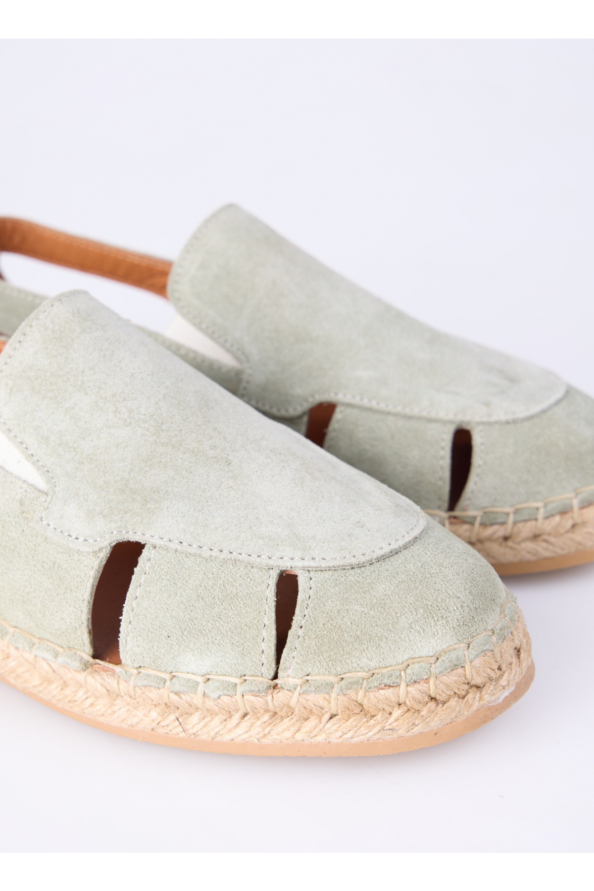 Yeşil Kadın Deri Espadril D-GEMMA - Görsel 6