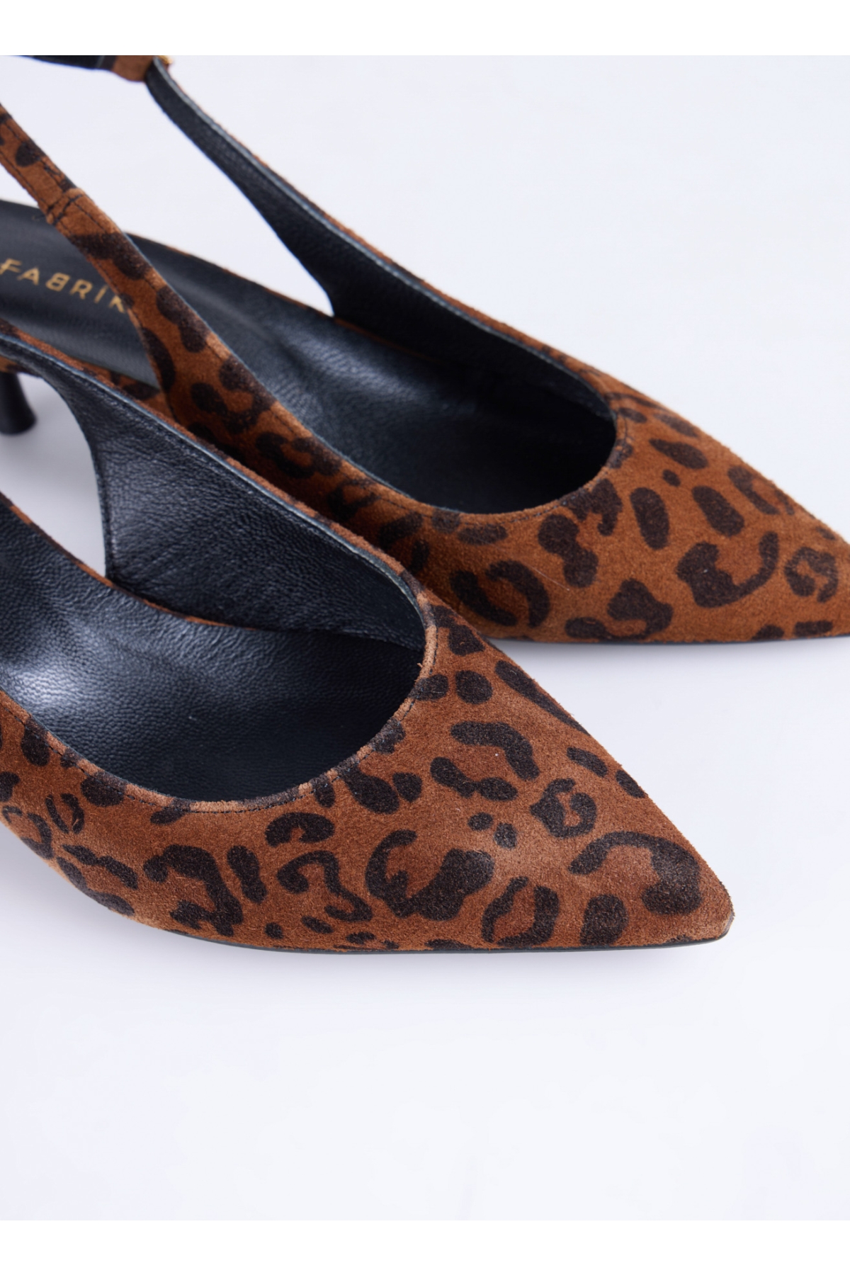 Deri Deri Kahve Kadın Topuklu Ayakkabı D-KITTEN-ILSA LEOPAR - Görsel 6