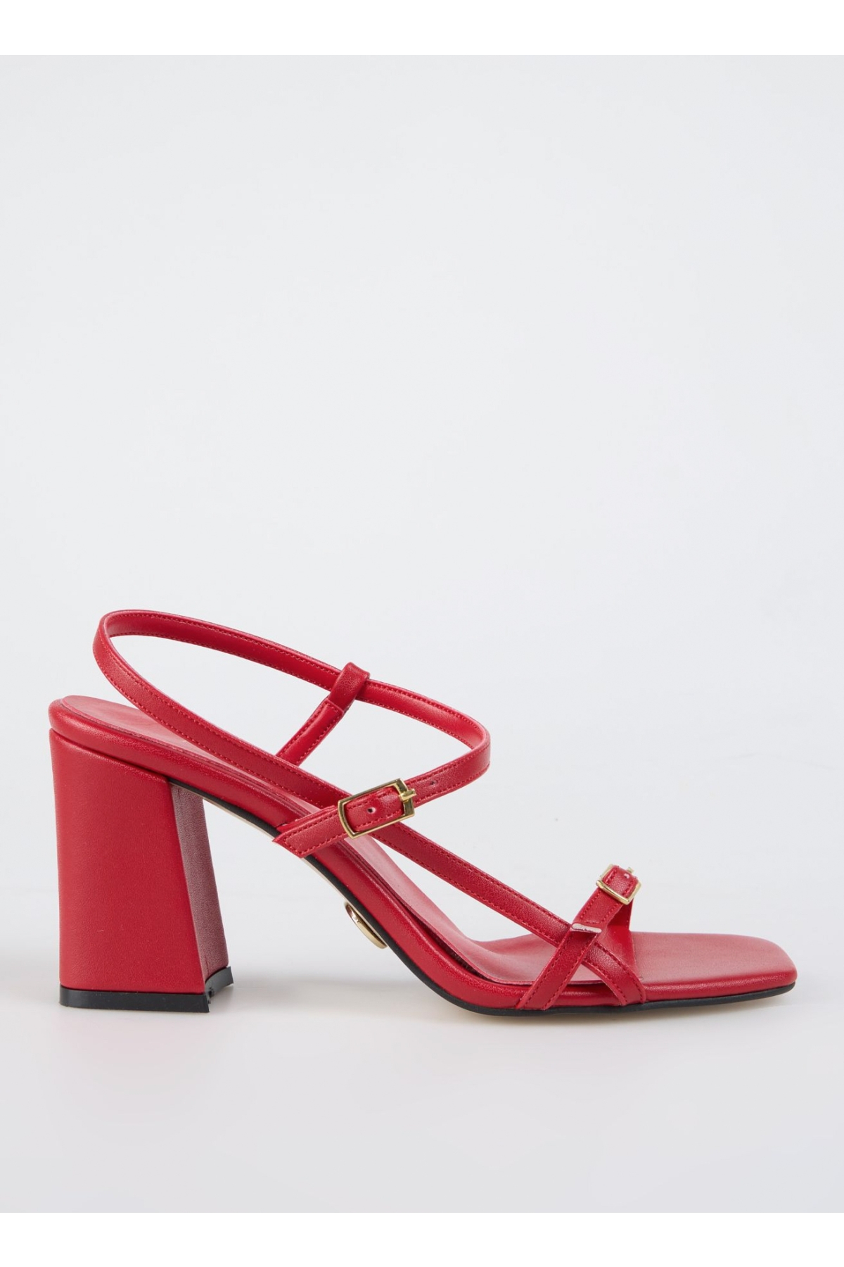 Kırmızı Kadın Topuklu Sandalet BILTHE - Görsel 2